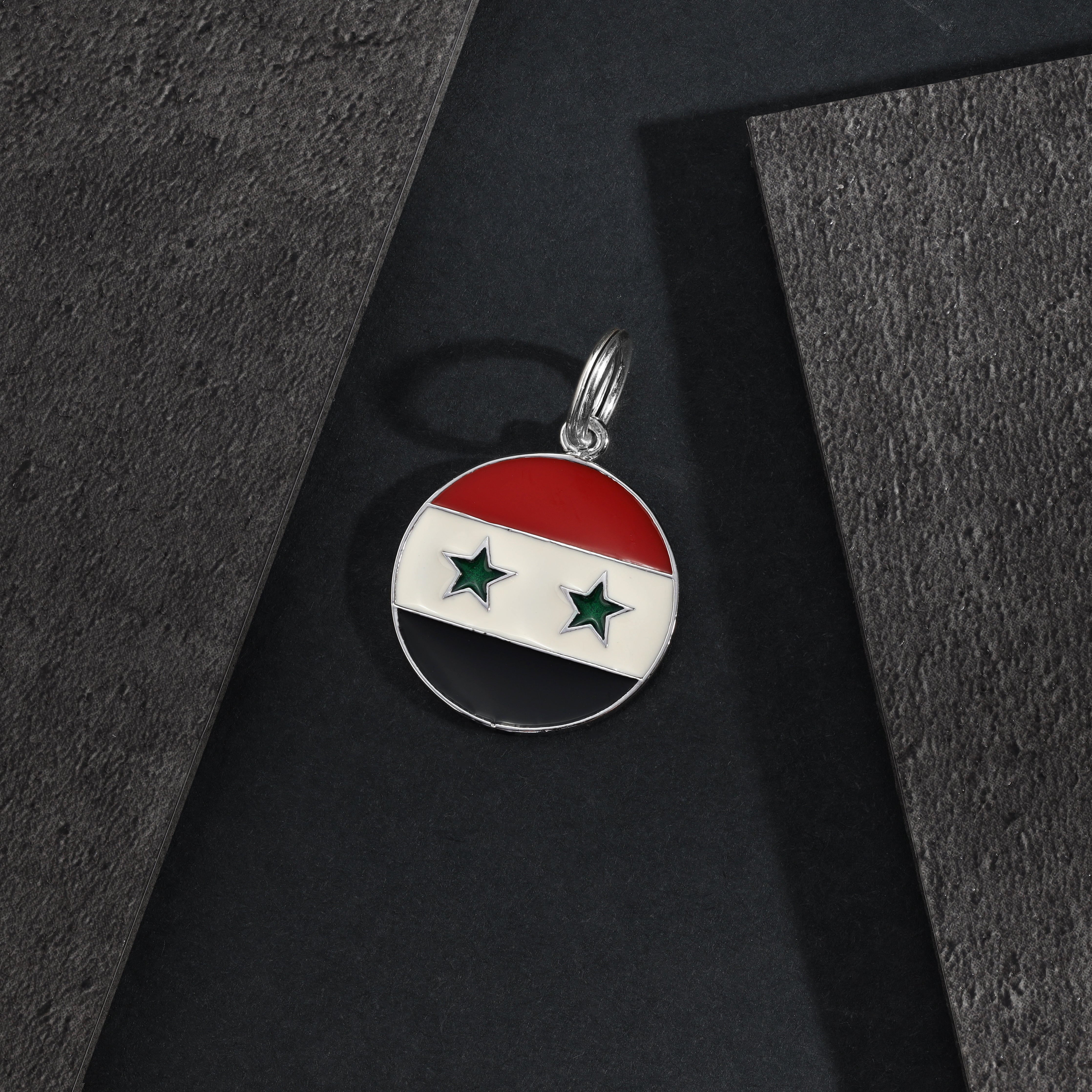 Syria Anhänger rund aus 925 Sterlingsilber (PE391) - Taipan Schmuck