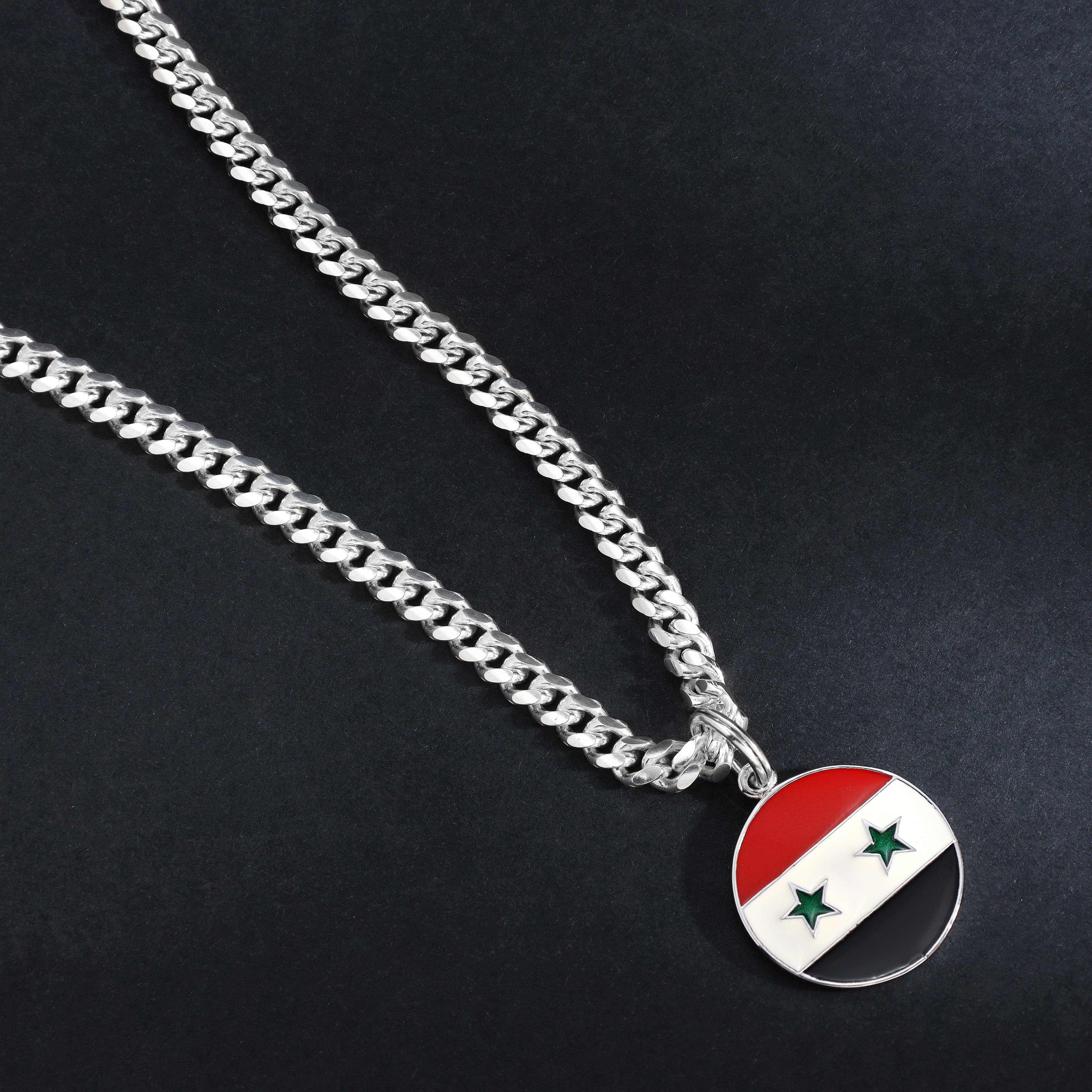 Syria Anhänger rund aus 925 Sterlingsilber (PE391) - Taipan Schmuck