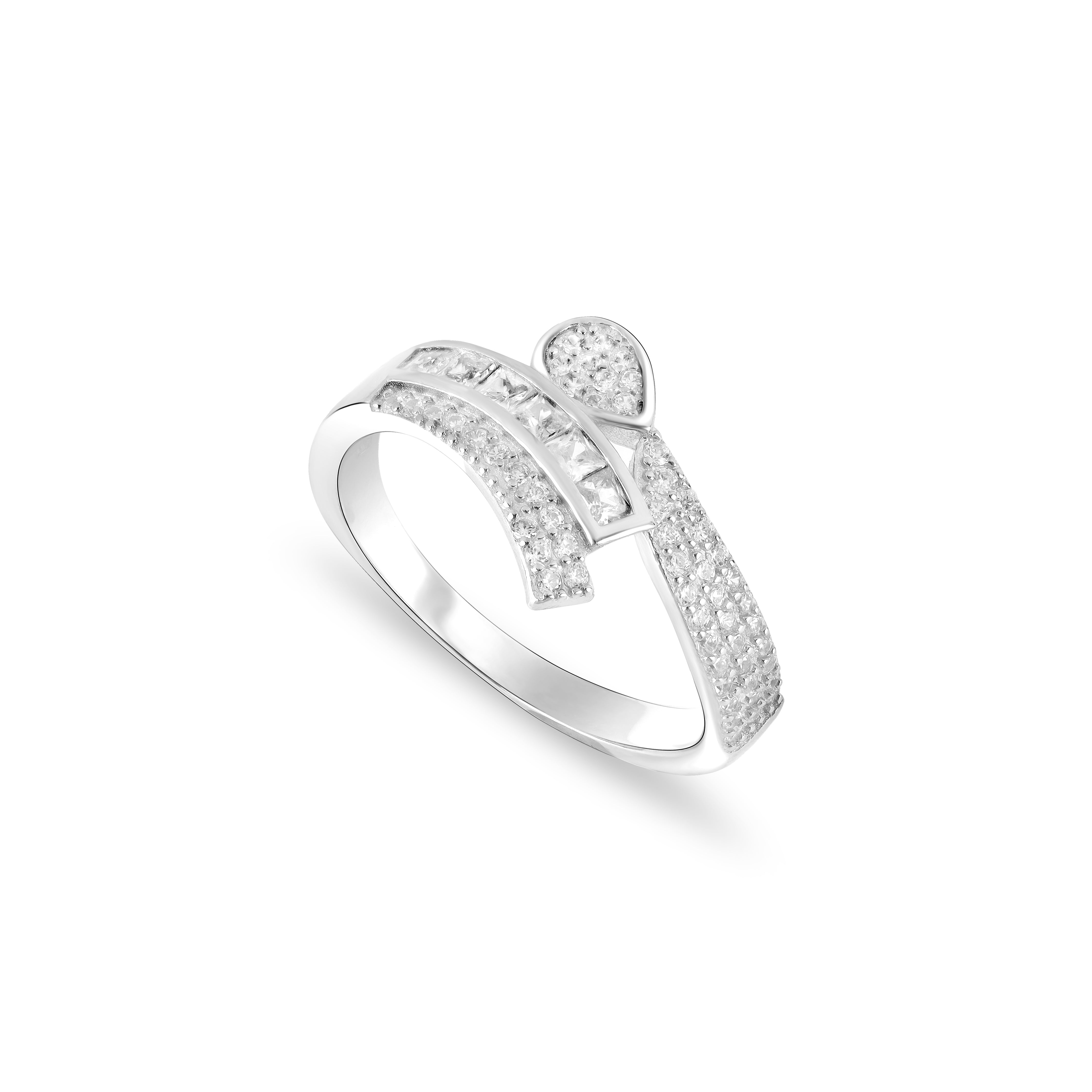 Damen Silberring Tropfen Drop Größe 6-9 aus 925 Sterlingsilber - Taipan Schmuck