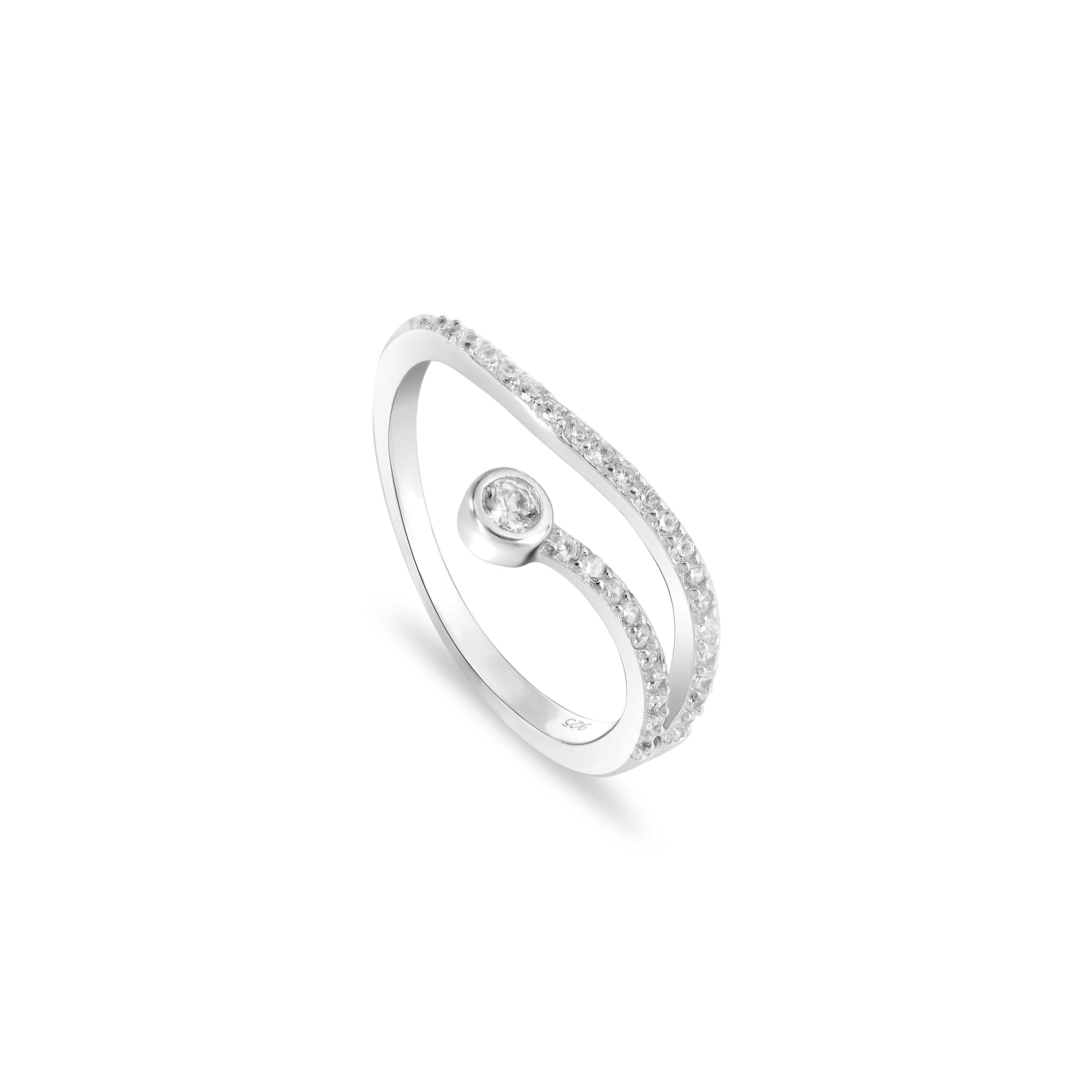 Damen Silberring Größe 5-9 aus 925 Sterlingsilber - Taipan Schmuck