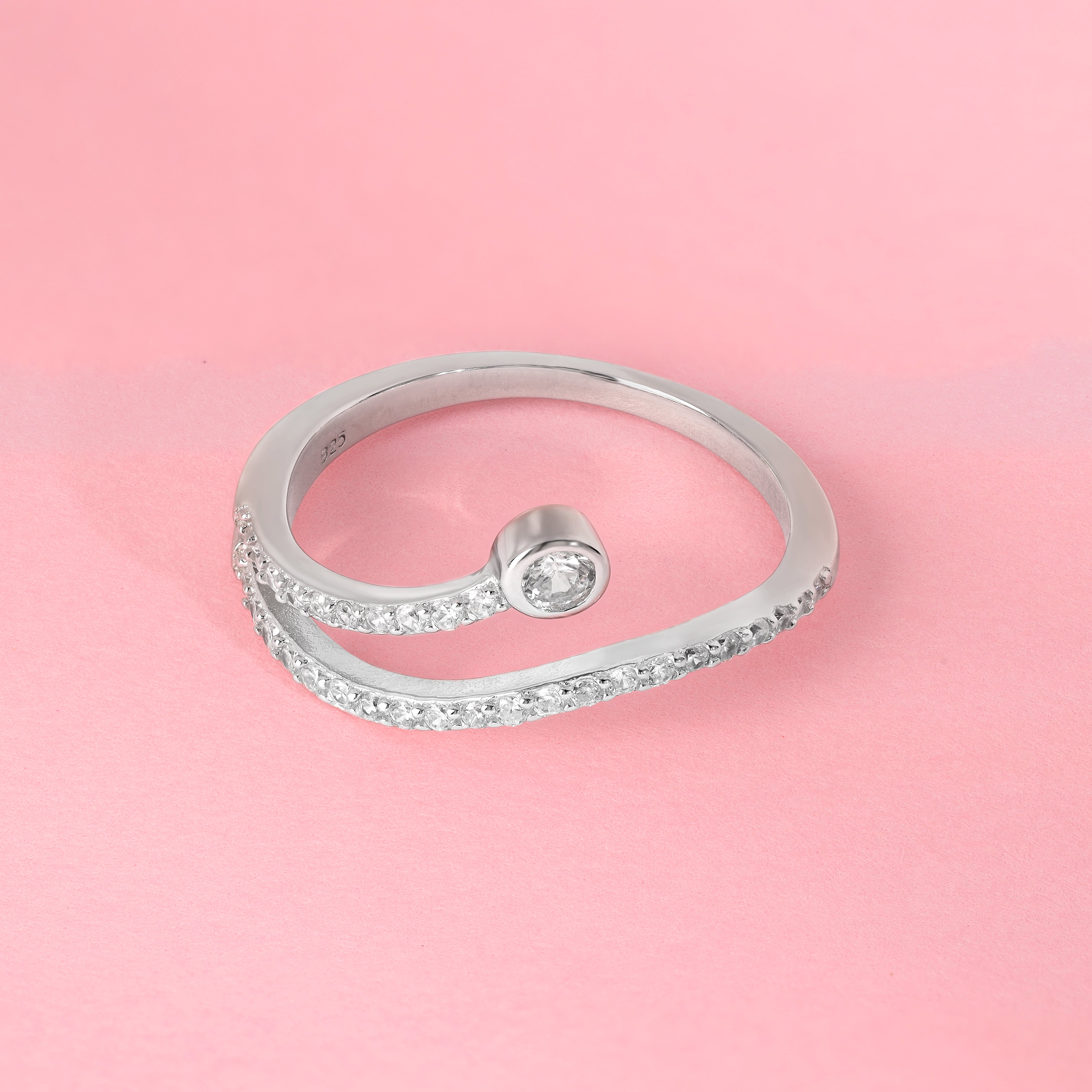 Damen Silberring Größe 5-9 aus 925 Sterlingsilber - Taipan Schmuck