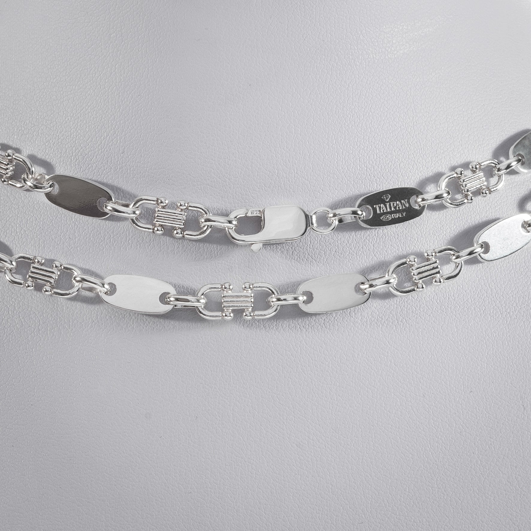 Plattenkette 6mm breit 60cm lang aus 925 Sterling Silber (K137) - Taipan Schmuck