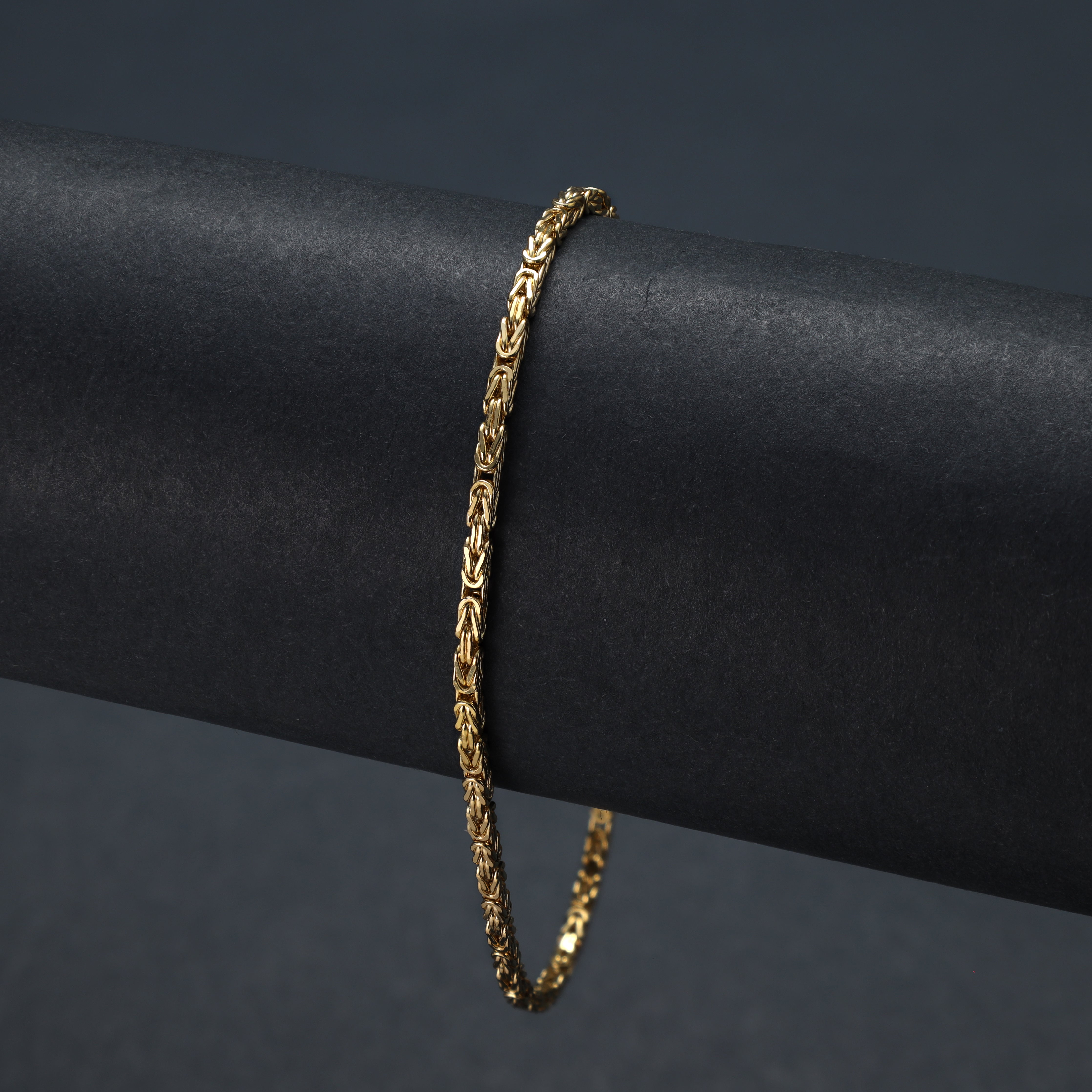 18K 750 Gold Königskette Armband 1,9mm breit 19cm lang - Taipan Schmuck