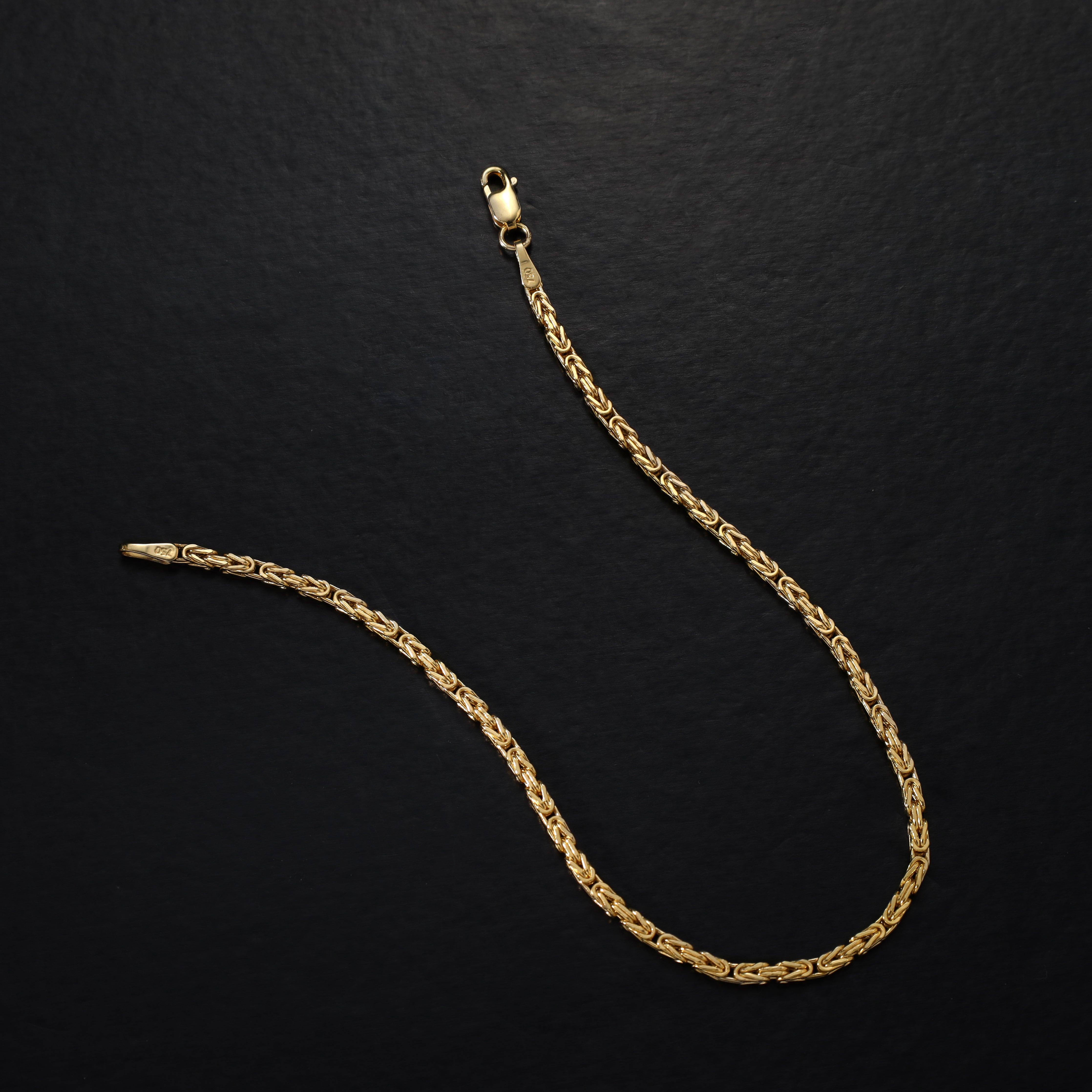 18K 750 Gold Königskette Armband 1,9mm breit 19cm lang - Taipan Schmuck