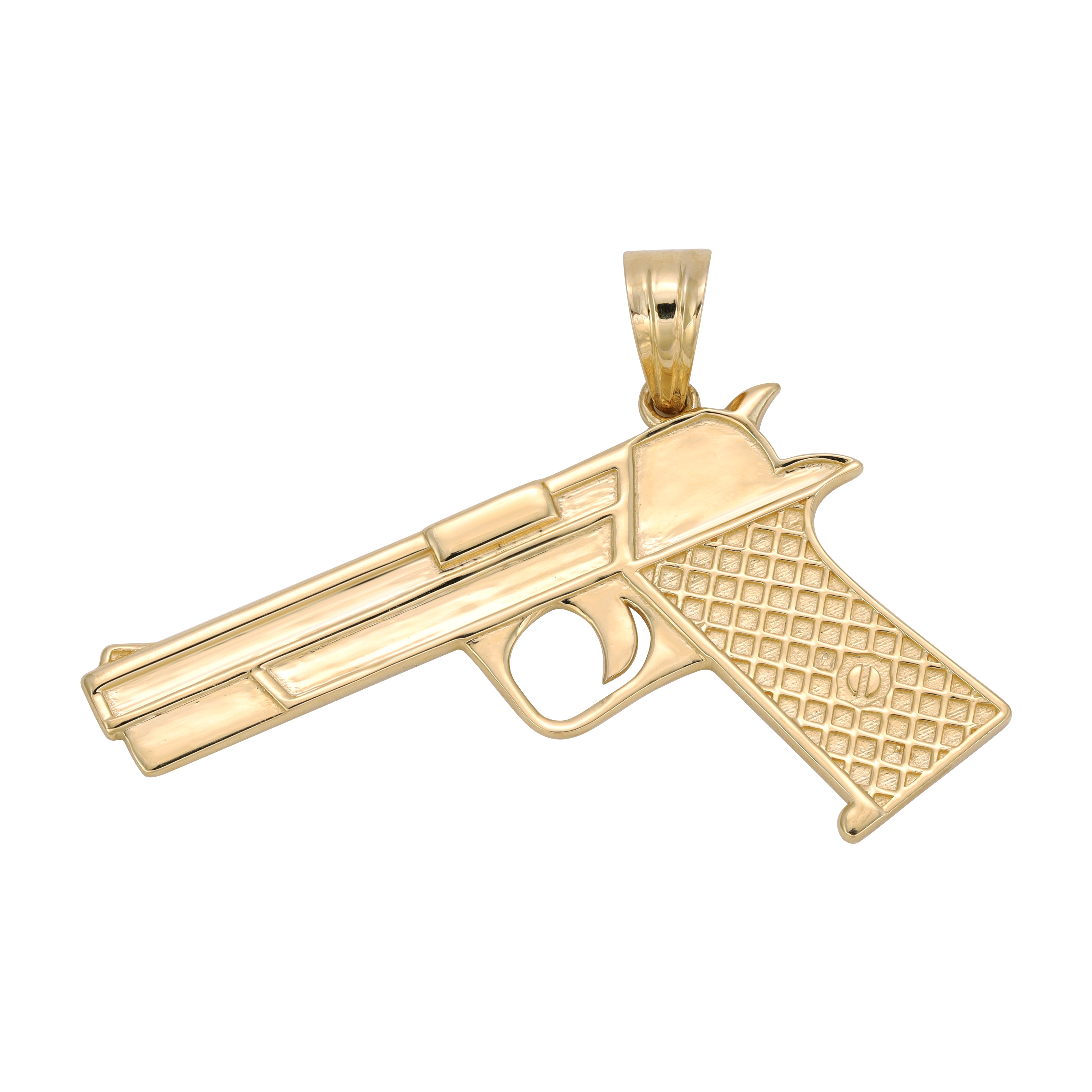 18K 750 Gold Pistole Anhänger für Goldkette - Taipan Schmuck