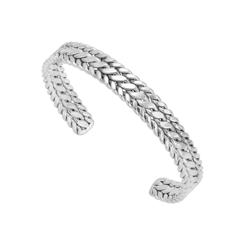 Armreif Armband 9mm breit aus Edelstahl