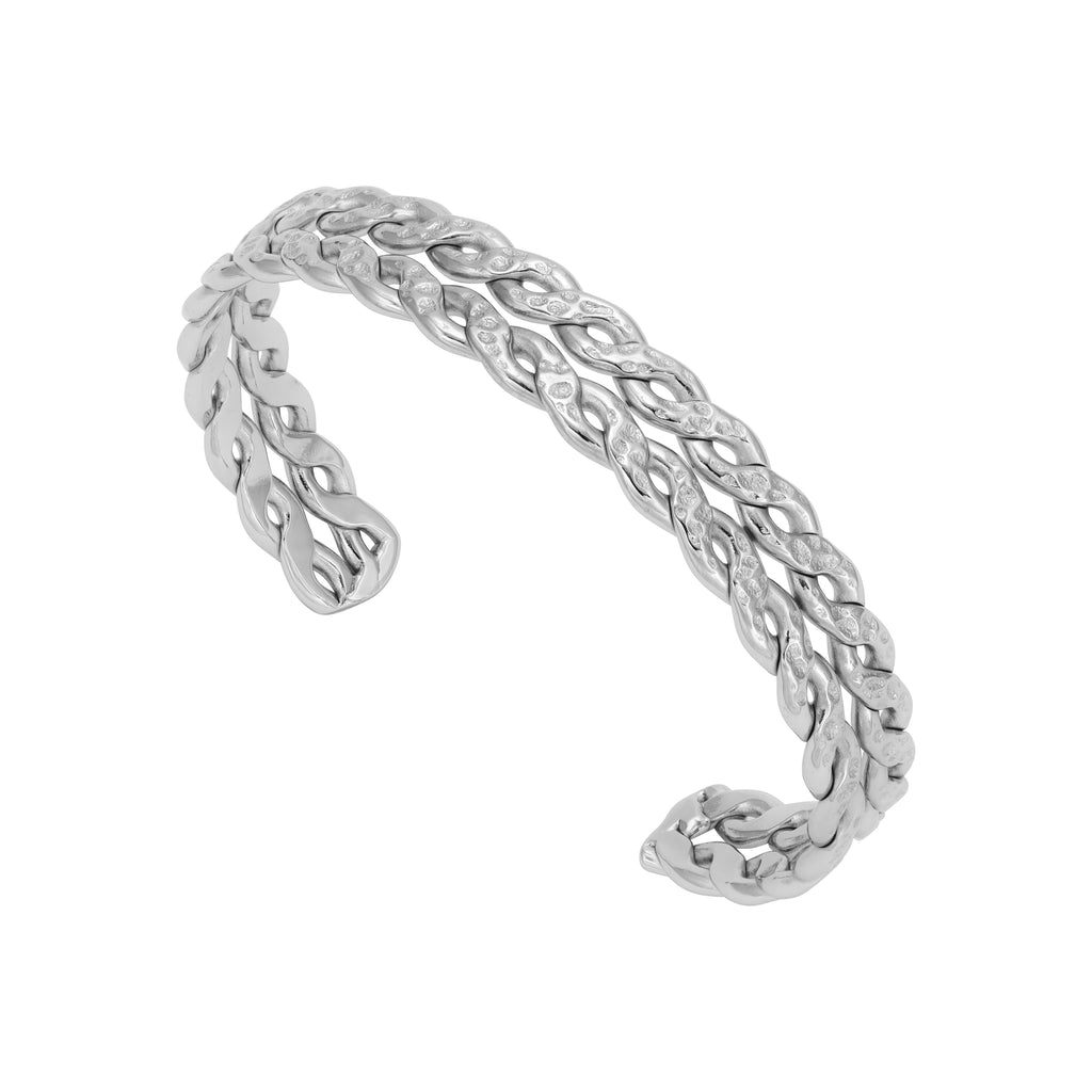 Armreif Armband 11mm breit aus Edelstahl