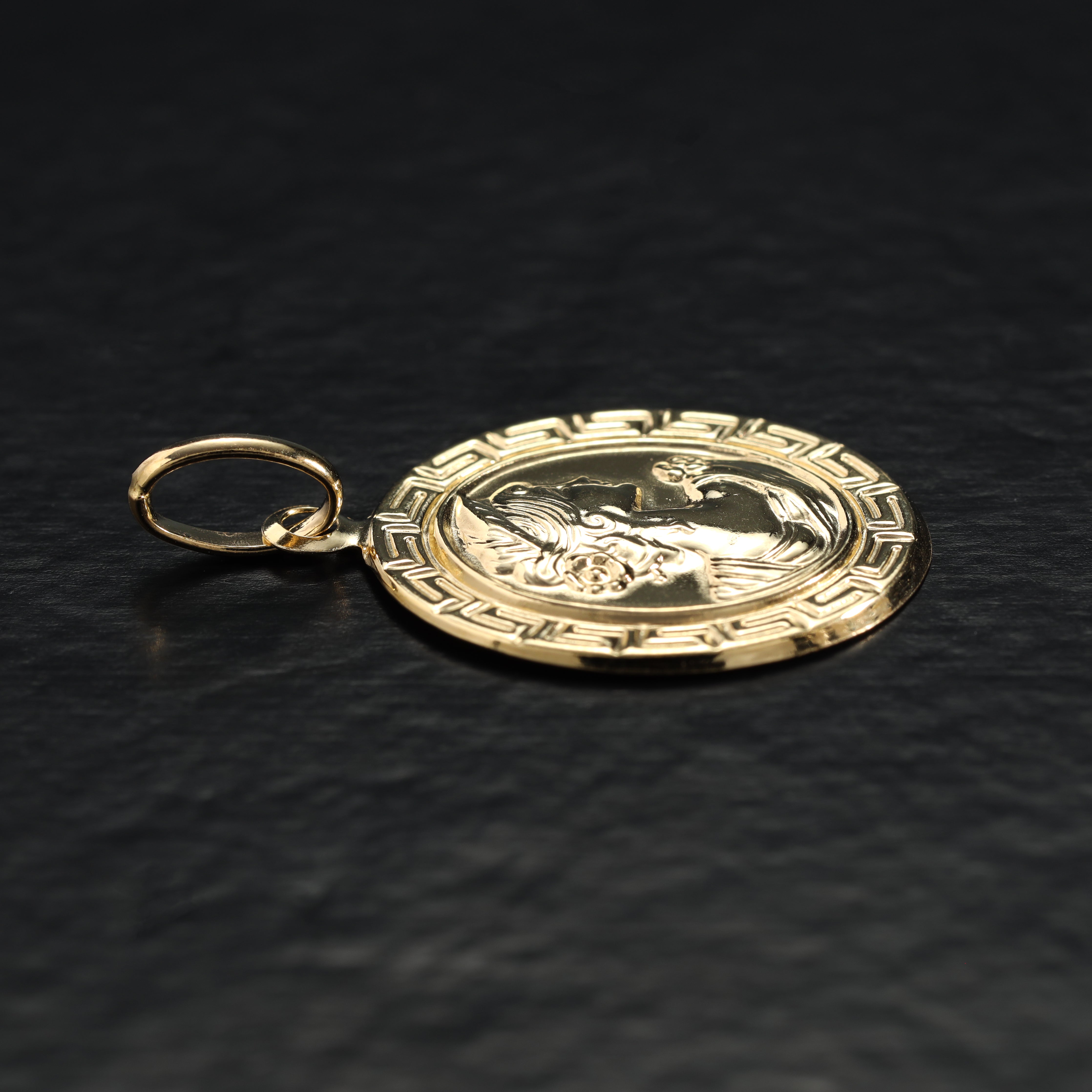 18K 750 Gold Königin Santorini Design Anhänger für Goldkette - Taipan Schmuck