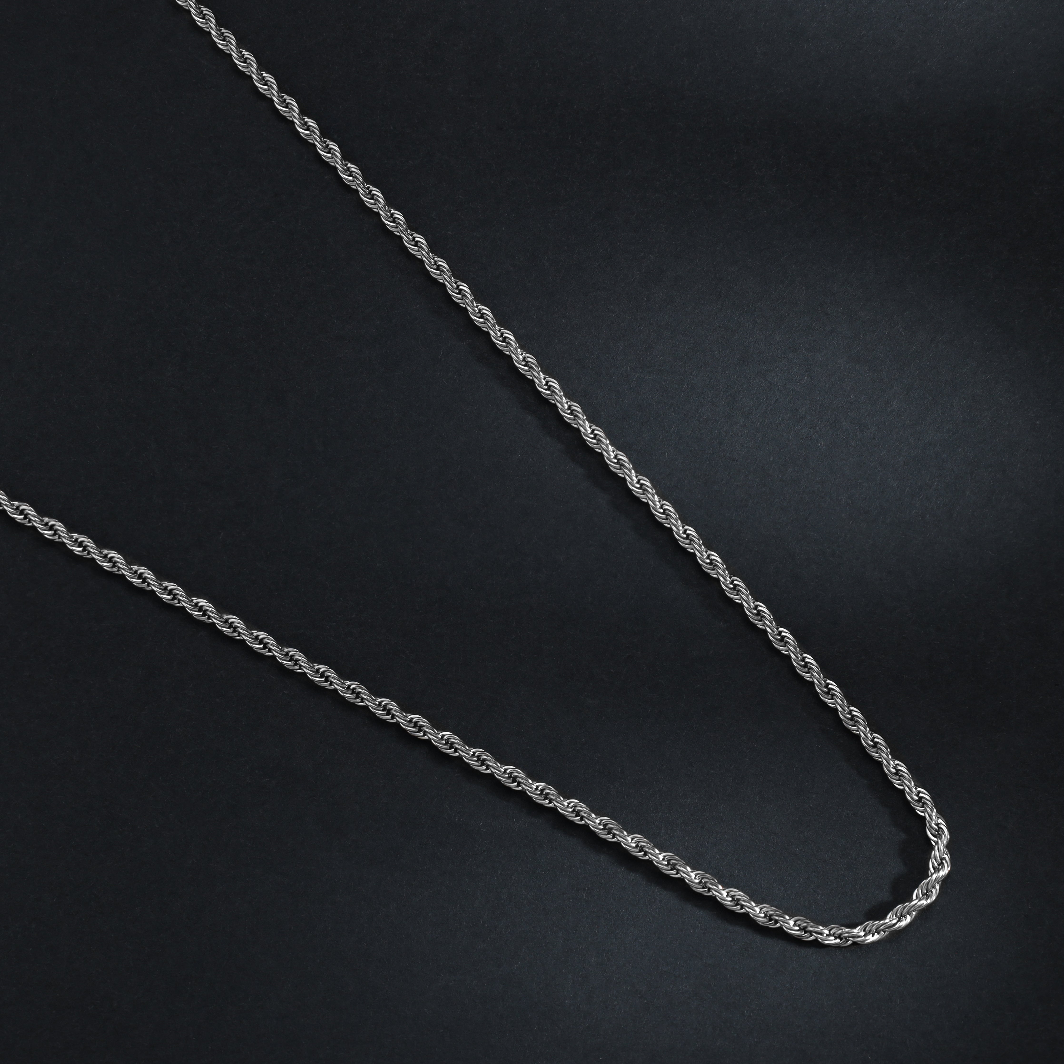 Rope Chain 2,4mm breit aus Edelstahl - Taipan Schmuck