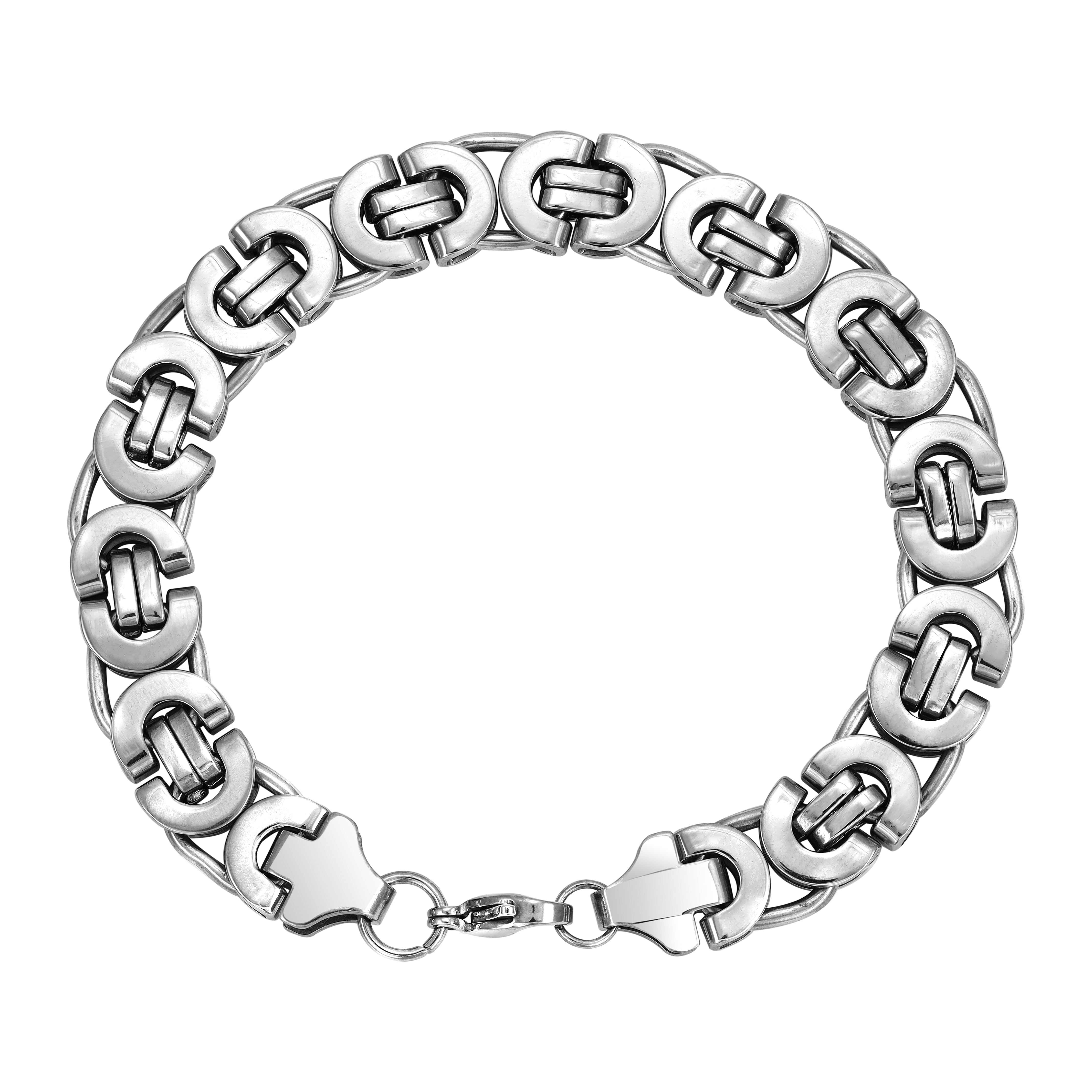 Etrusker Armband 11mm breit 22cm aus Edelstahl - Taipan Schmuck