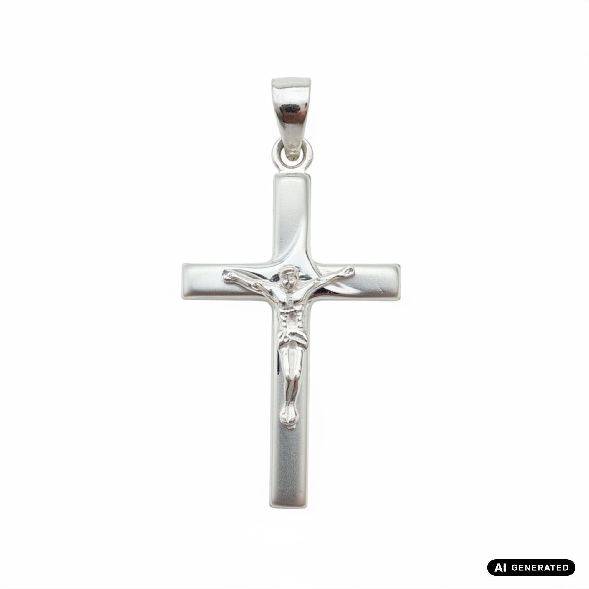 Cross pendant made of 925 sterling silver (PE372) 