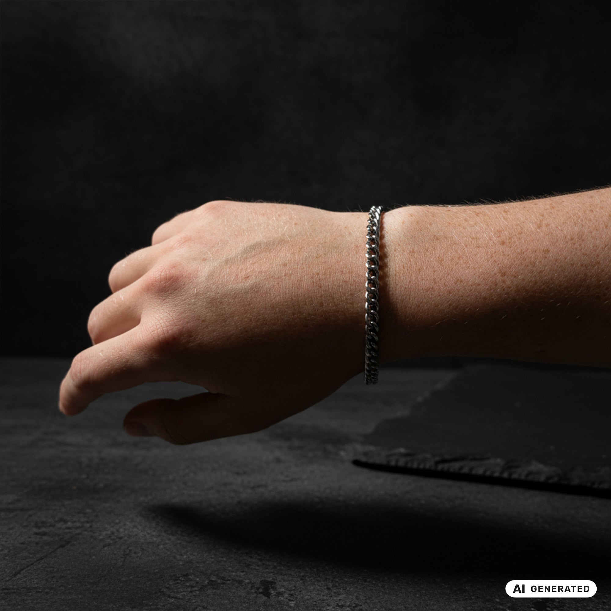 Set - Kette + Armband 6mm Miami Cuban Link Panzerkette aus Edelstahl