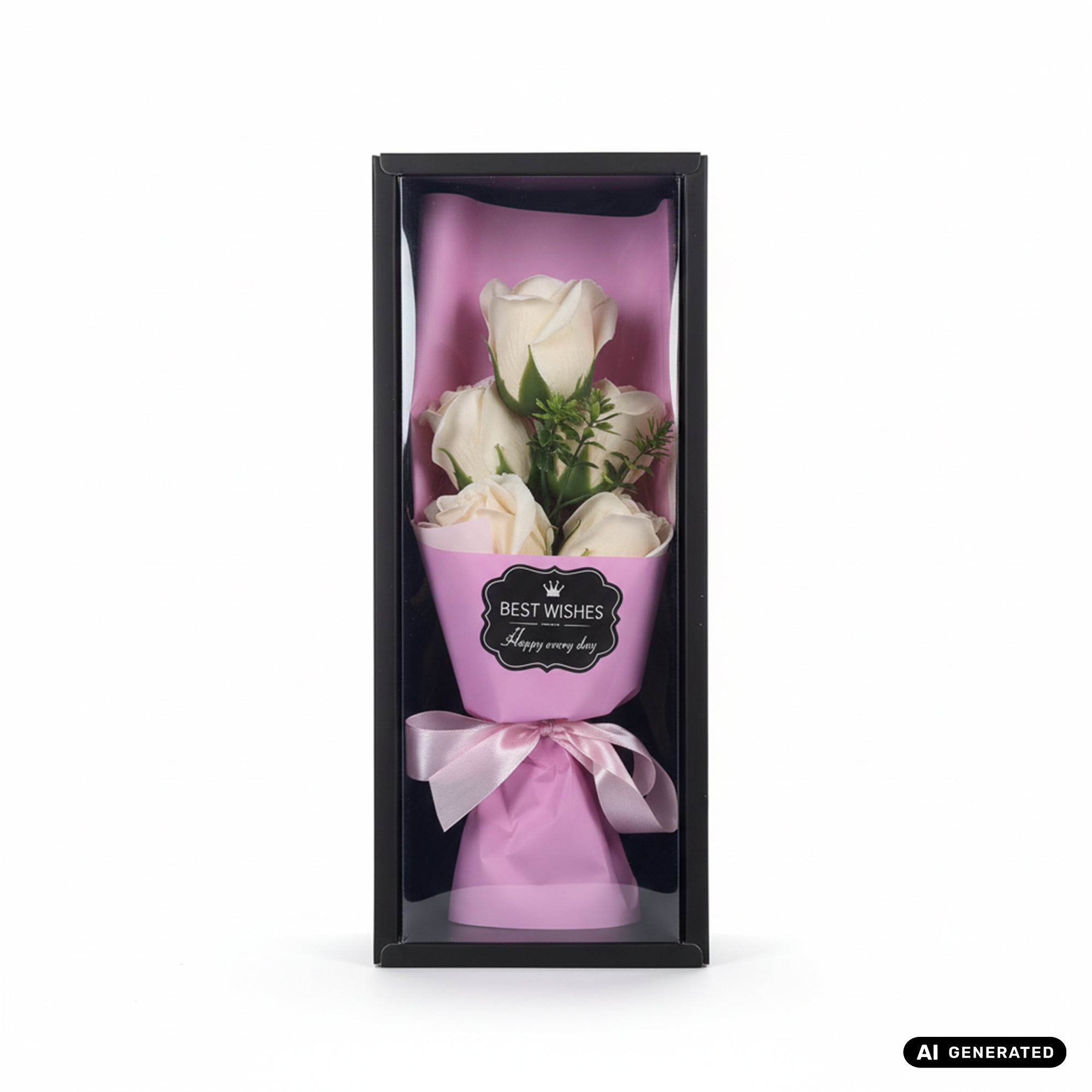 Elegante Deko-Rose im edlen Geschenkkasten für Valentinstag, Jahrestag, Geburtstag