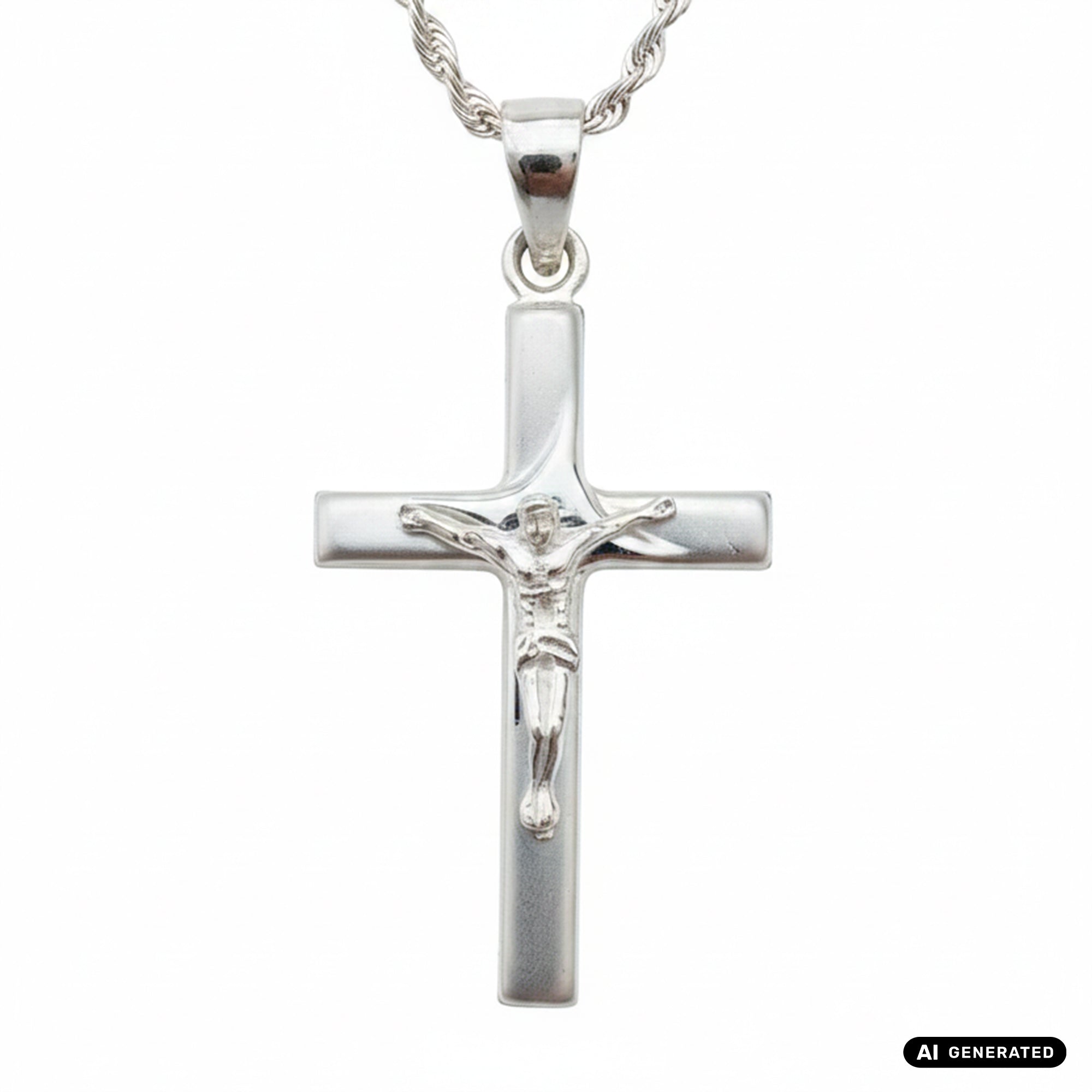 Cross pendant made of 925 sterling silver (PE372) 