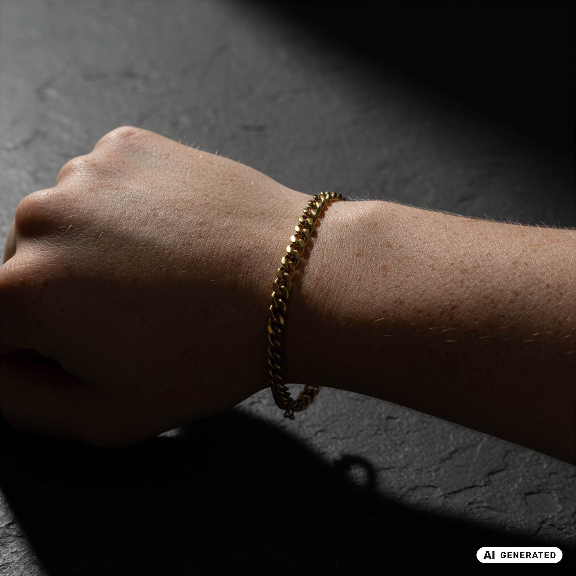 Set - Kette + Armband vergoldet 6mm Miami Cuban Link Panzerkette aus Edelstahl