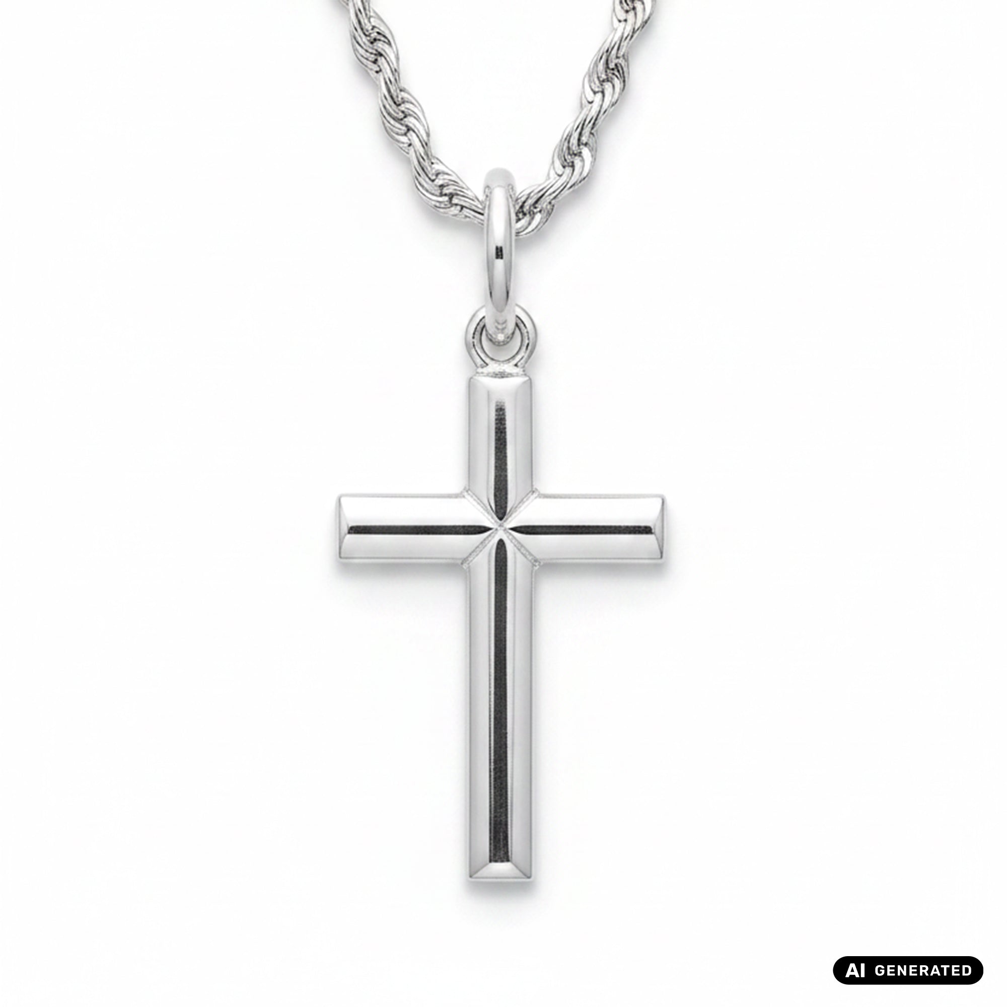 Cross pendant made of 925 sterling silver (PE372) 