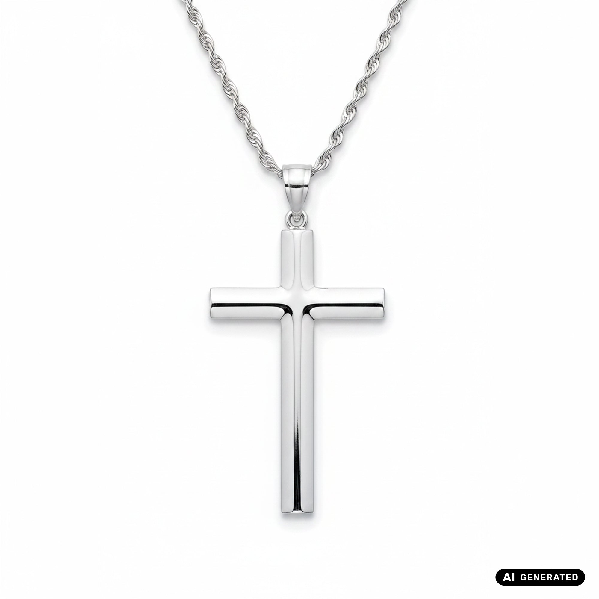 Cross pendant made of 925 sterling silver (PE372) 