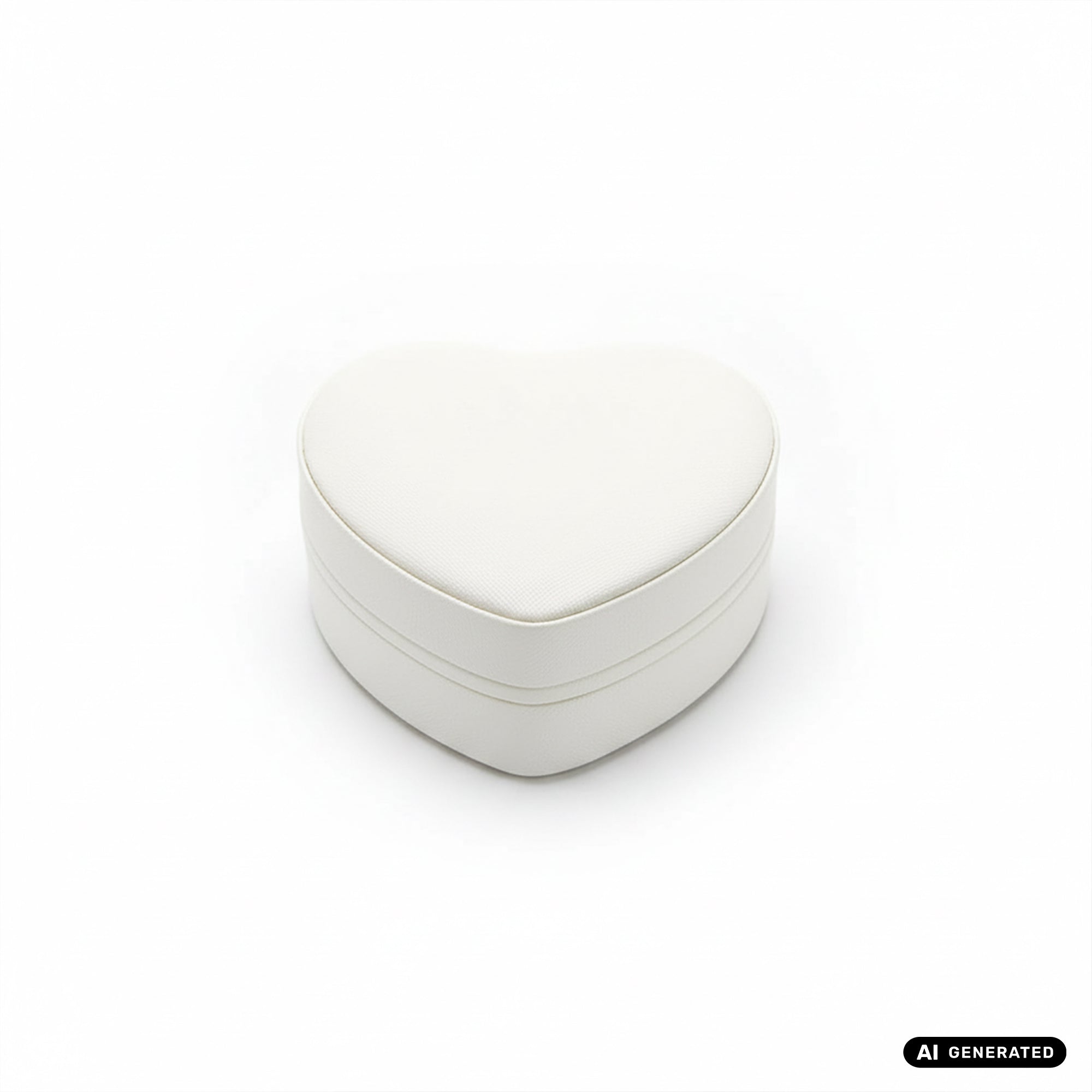 Schmuckbox Schatulle Herz in beige für Reise und Aufbewahrung Geschenkbox
