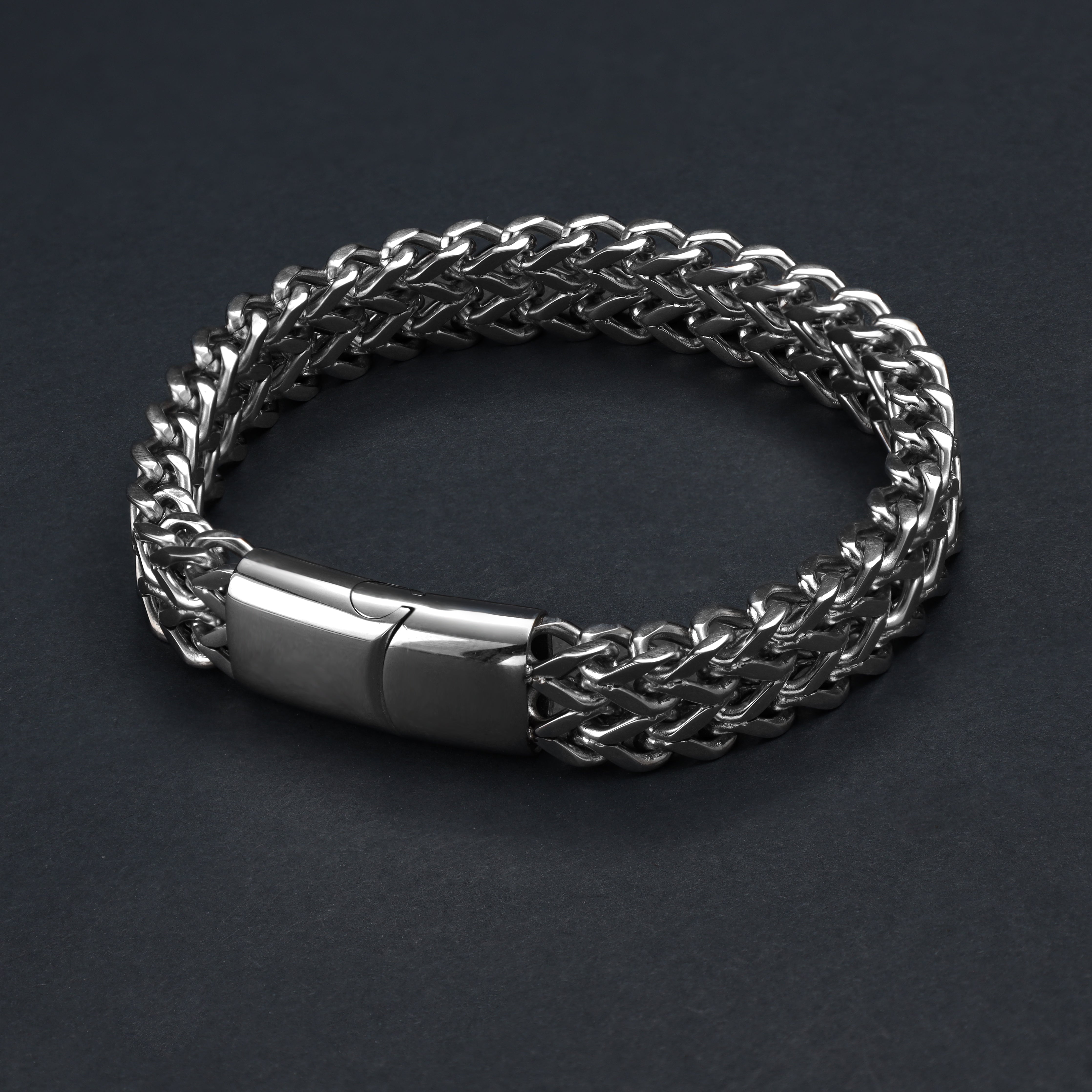 Franco Chain Armband 12mm breit aus Edelstahl - Taipan Schmuck