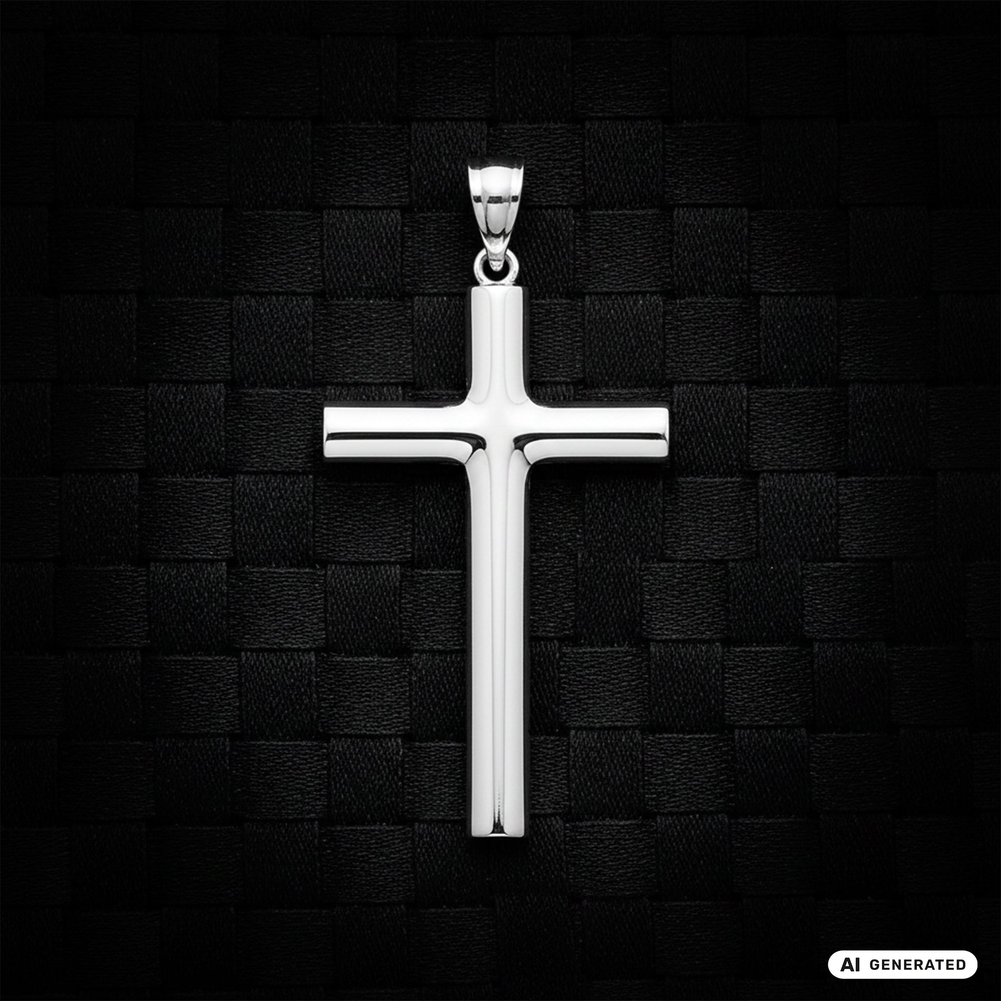 Cross pendant made of 925 sterling silver (PE372) 