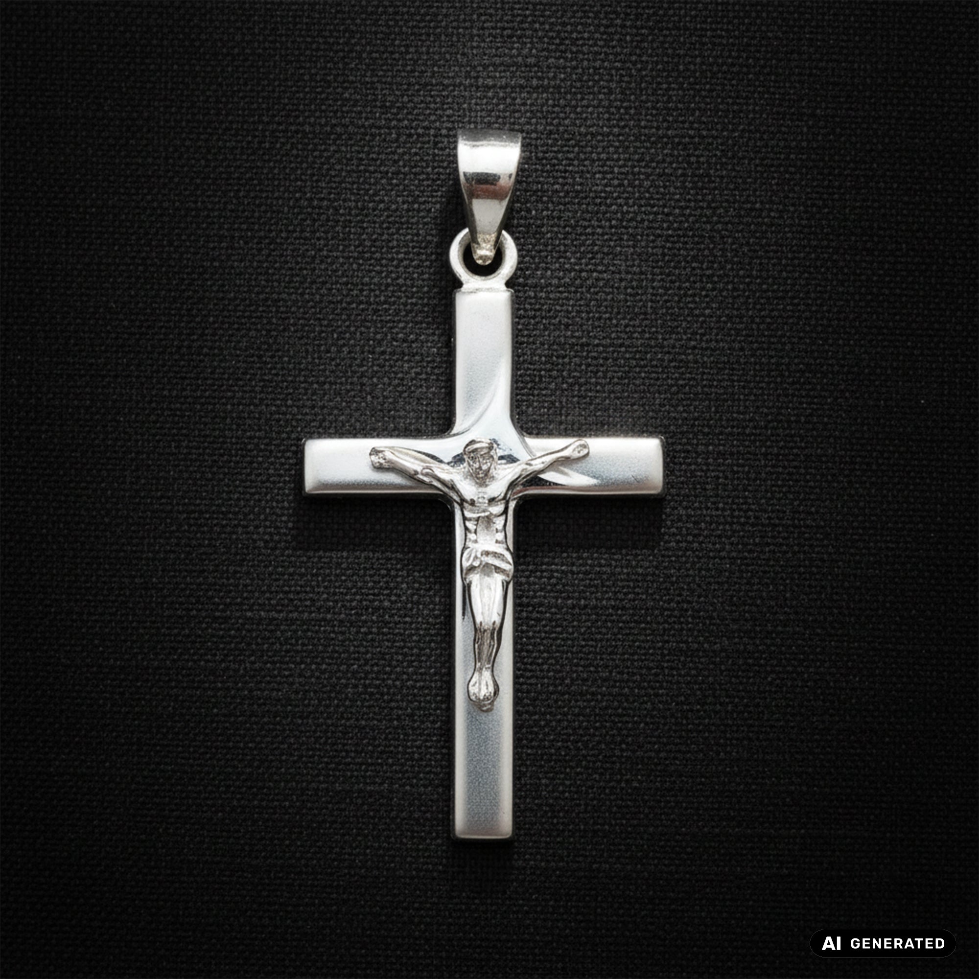 Cross pendant made of 925 sterling silver (PE372) 