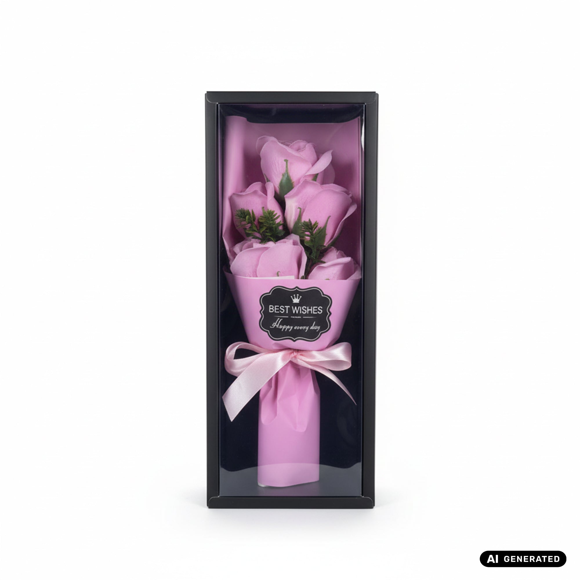 Elegante Deko-Rose im edlen Geschenkkasten für Valentinstag, Jahrestag, Geburtstag