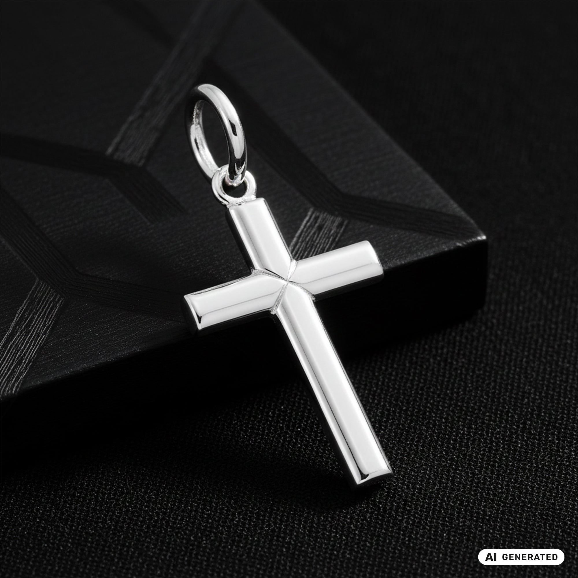 Cross pendant made of 925 sterling silver (PE372) 