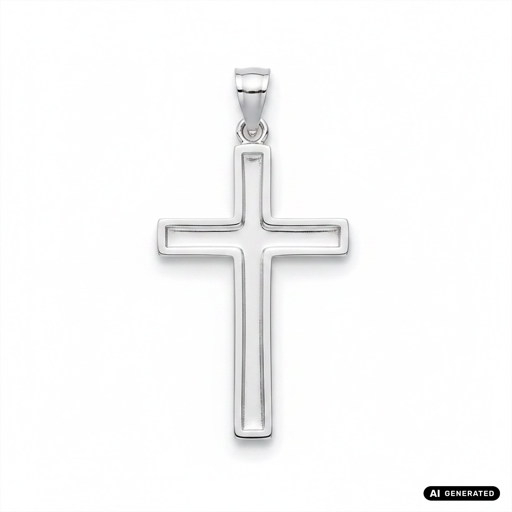 Cross pendant made of 925 sterling silver (PE372) 