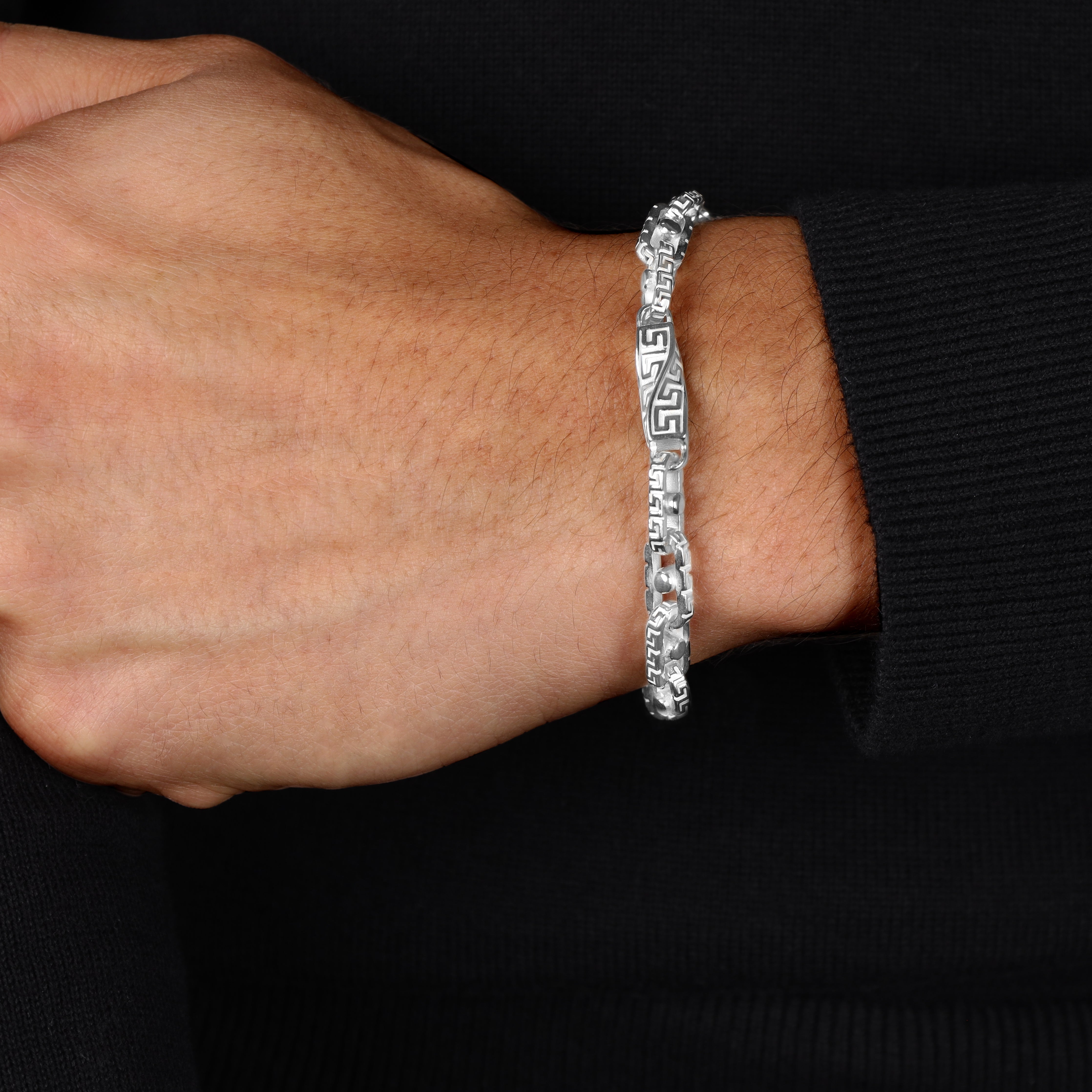 Santorini bracelet 6mm - 925 silver 