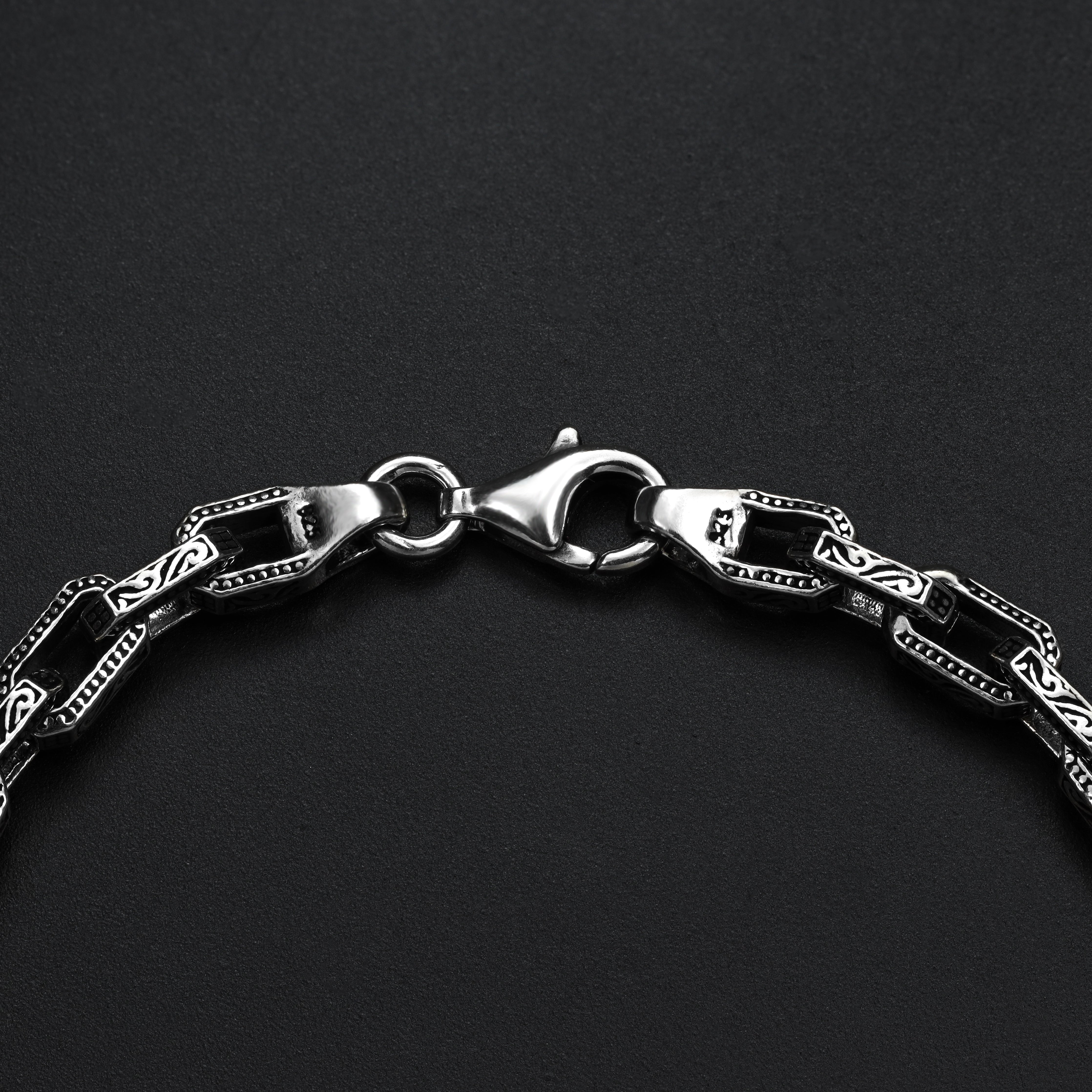 Anker Oxidized Armband 5mm aus 925 Sterlingsilber - Taipan Schmuck