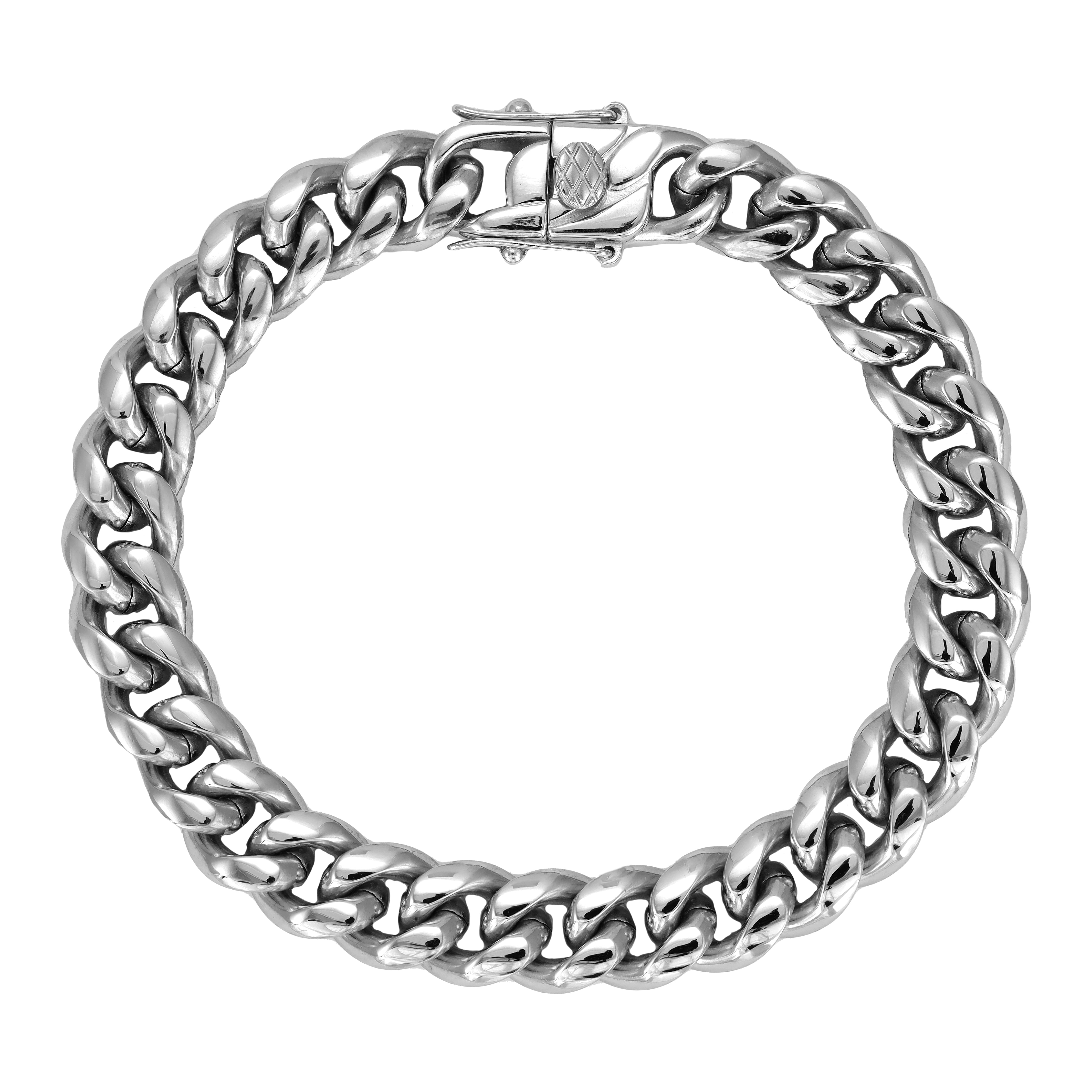 10mm Miami Cuban Link Armband aus Edelstahl