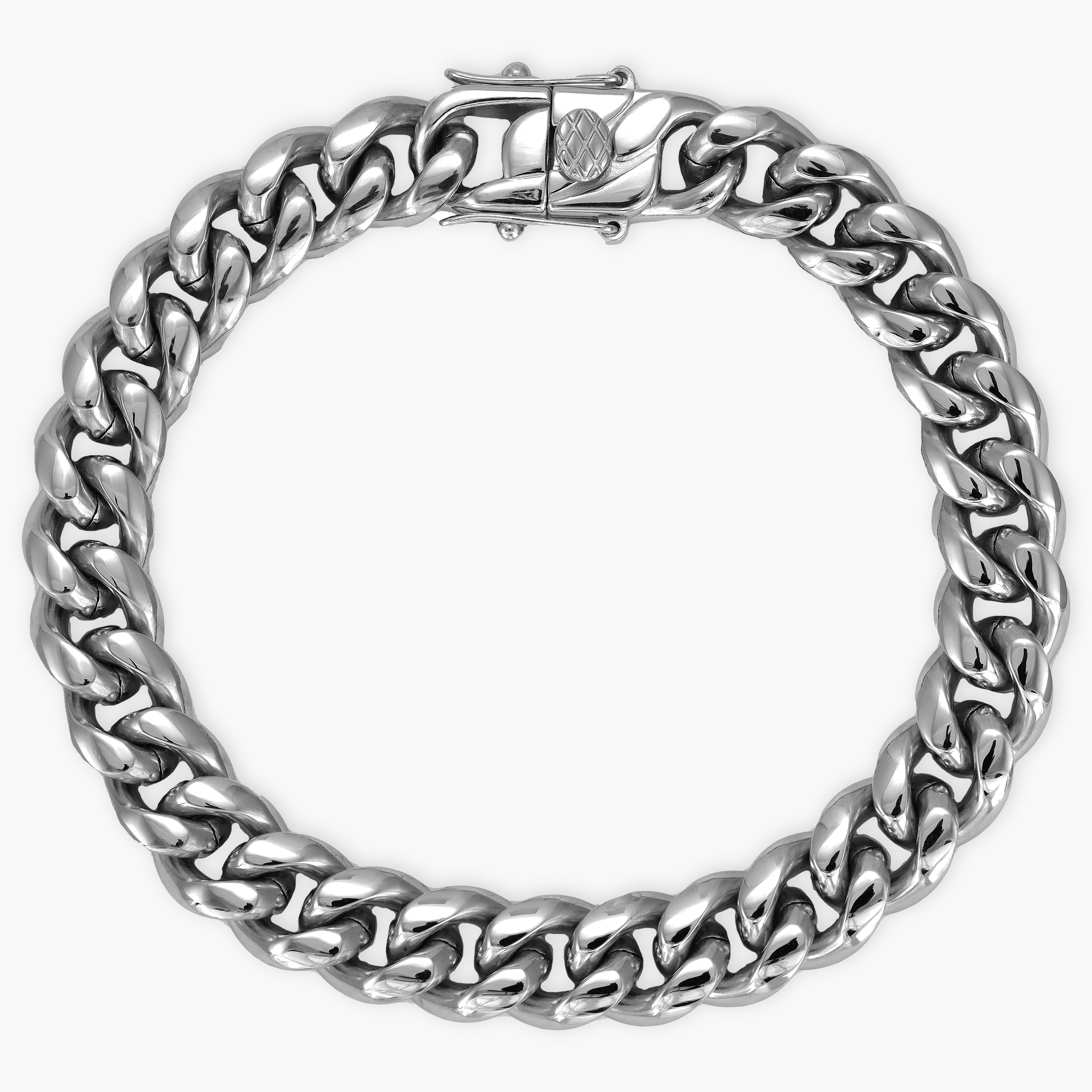 10mm Miami Cuban Link Armband aus Edelstahl