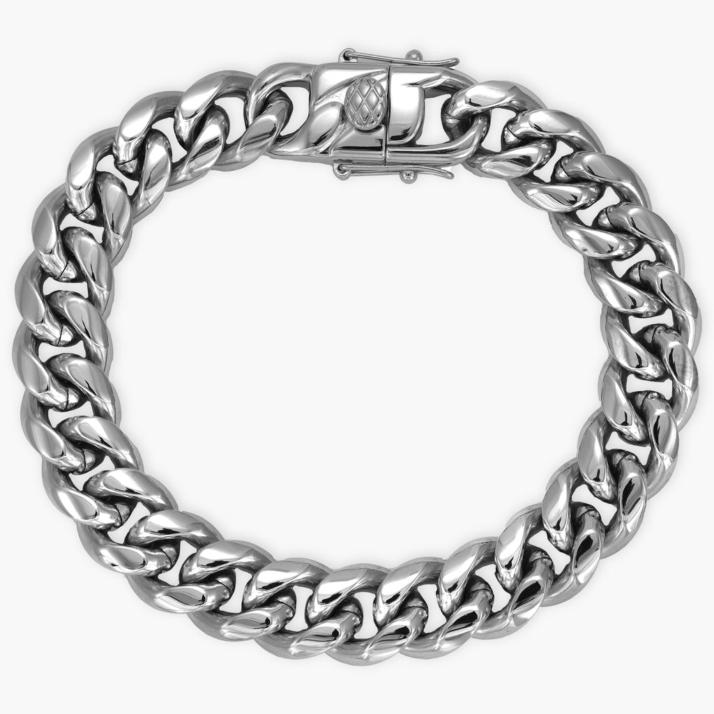 Miami Cuban Link Armband 12mm aus Edelstahl – Panzerkette