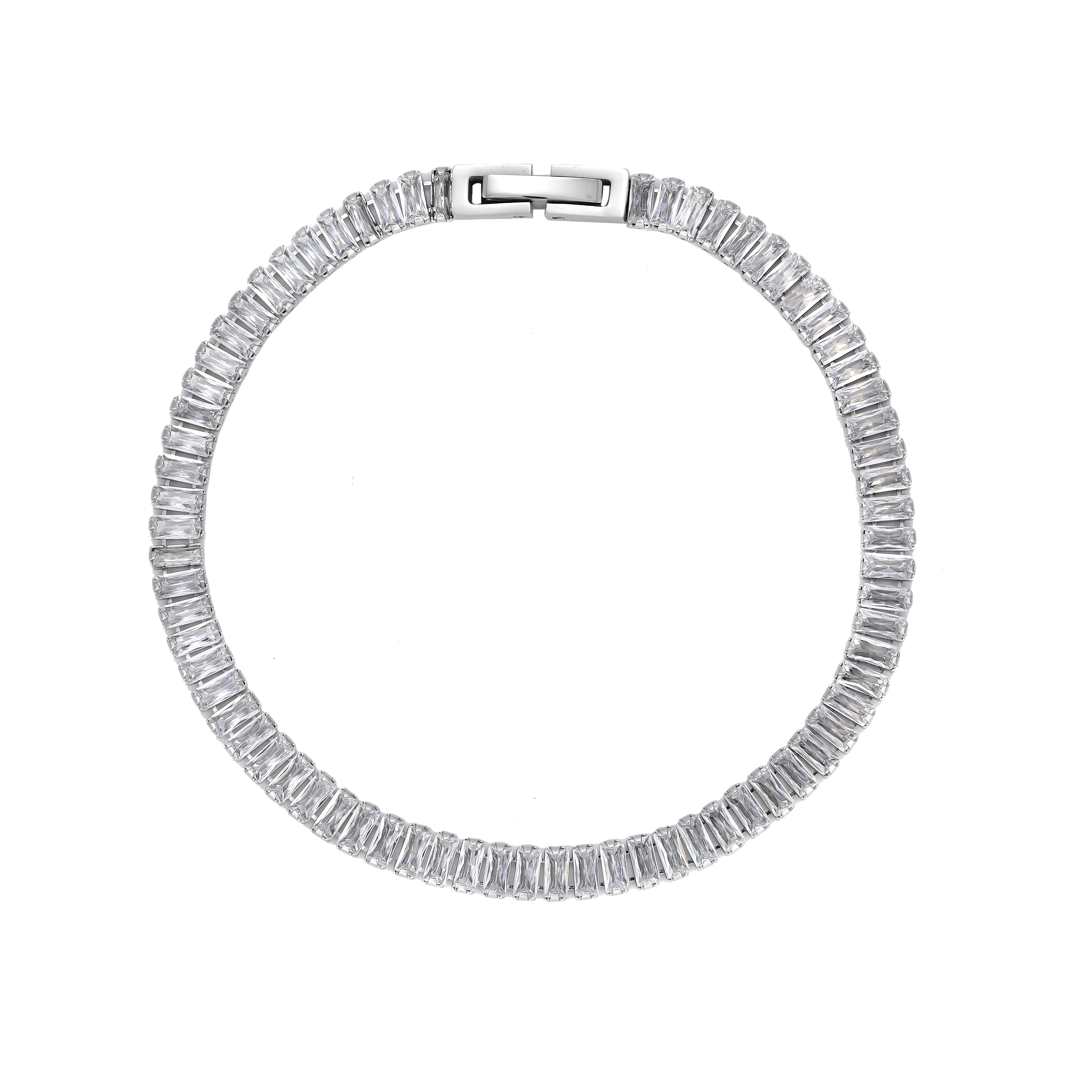 4.5mm tennis chain bracelet made of stainless steel