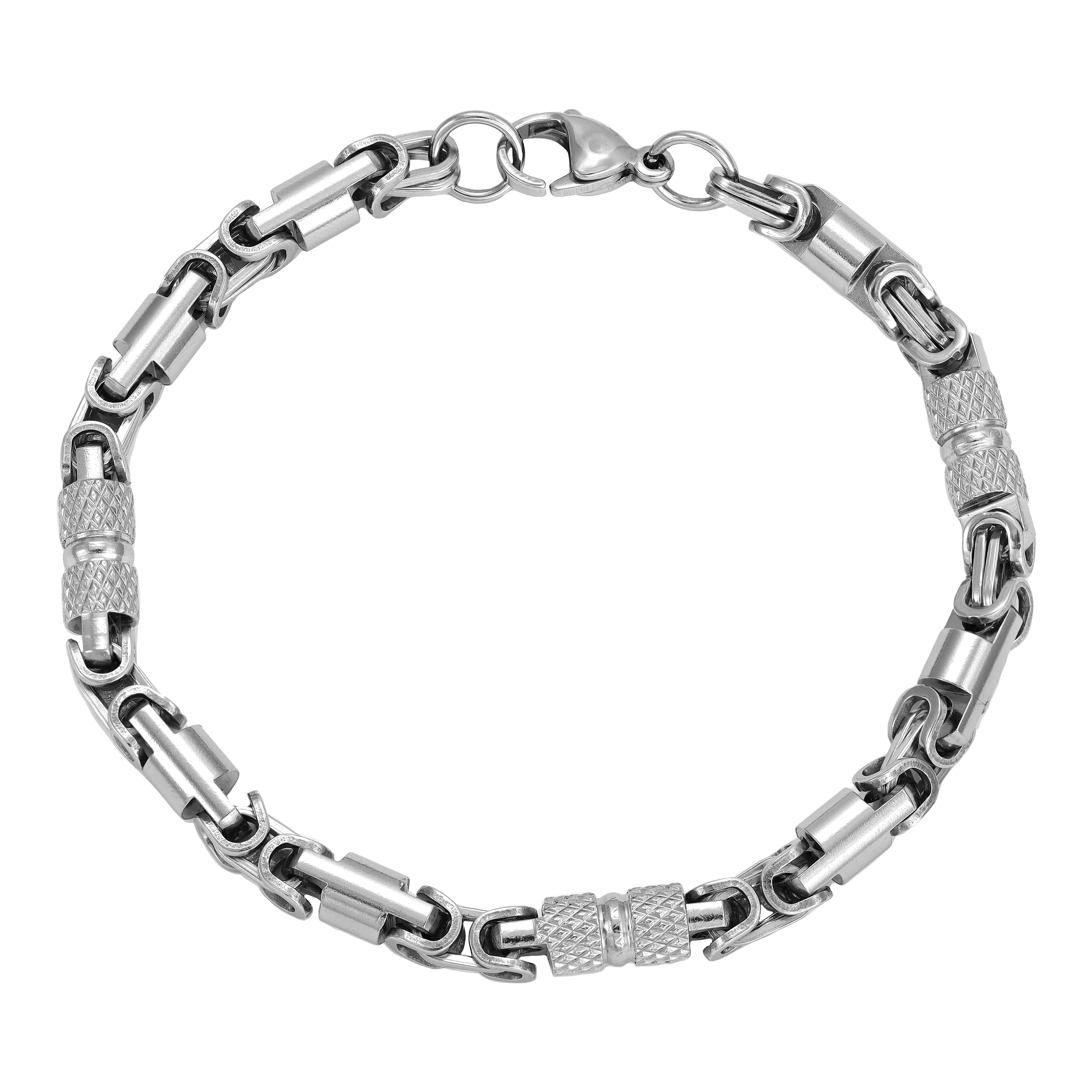 MonteCarlo bracelet 6mm wide 22cm made of stainless steel 