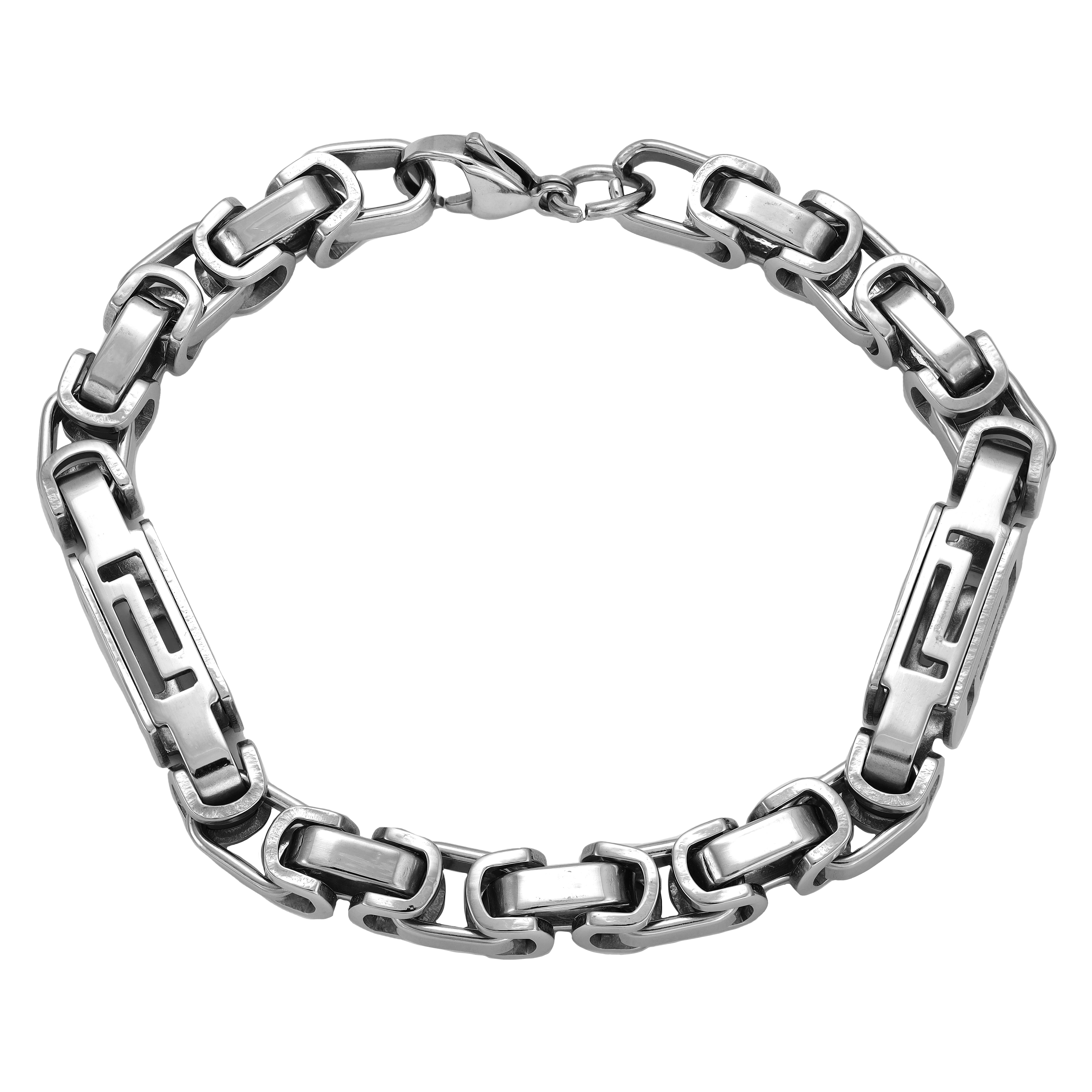 8mm King Chain Bracelet 22cm made of stainless steel 