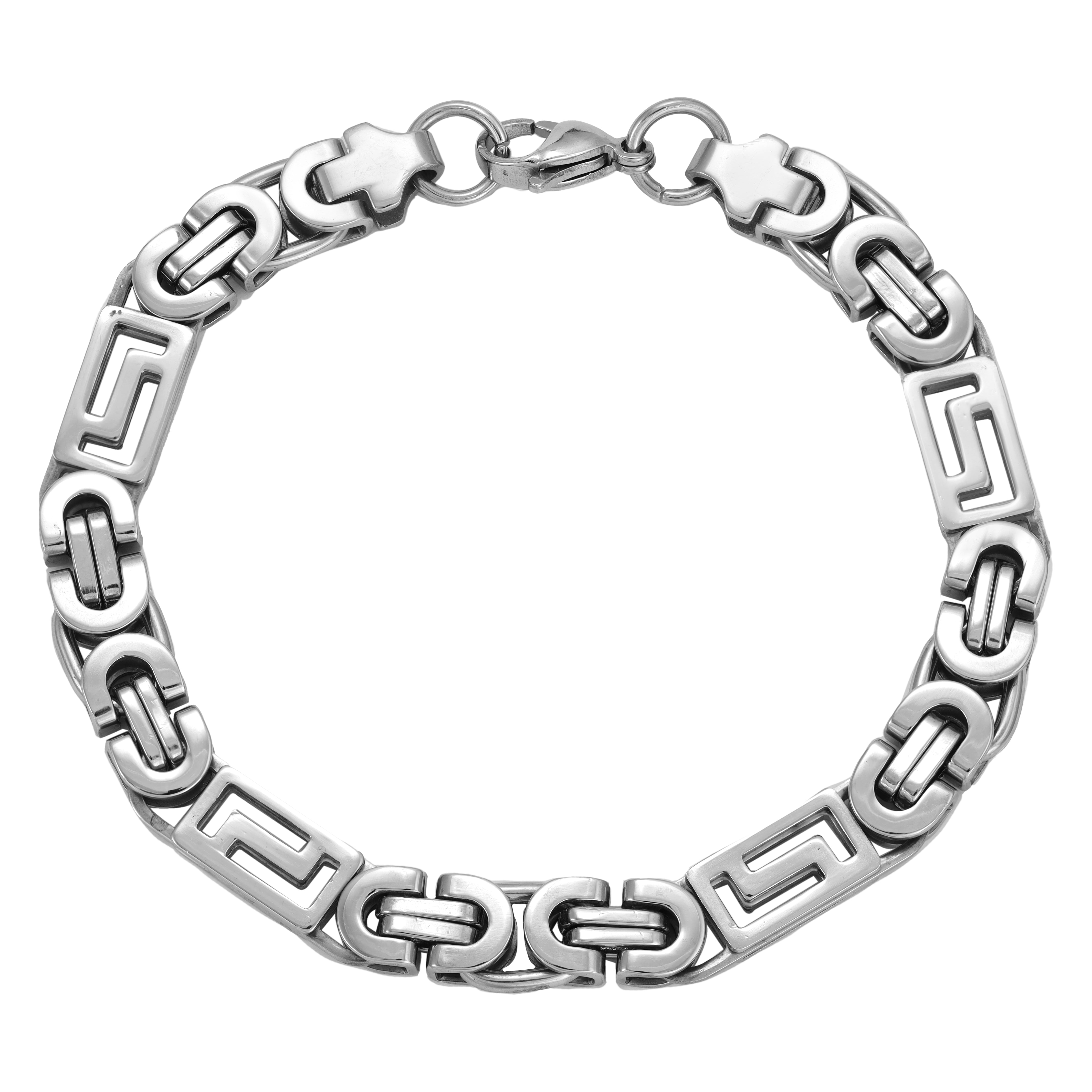 8mm Etruscan bracelet 23cm made of stainless steel 