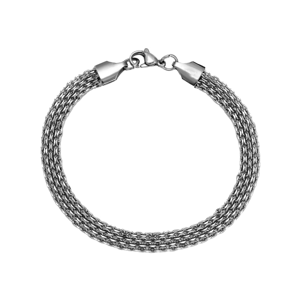 Bismarckkette Armband 6mm aus Edelstahl – 20cm