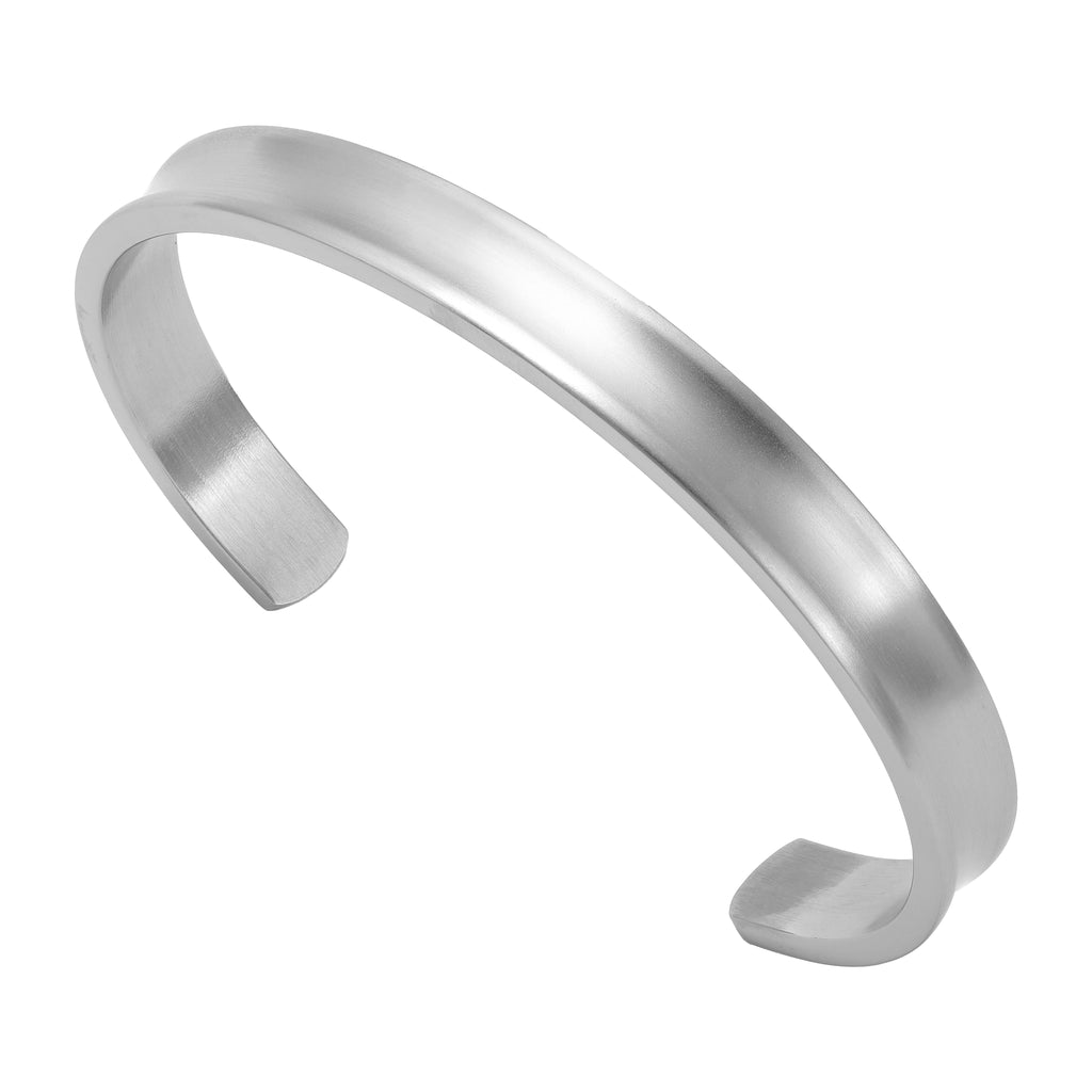 Damen Armreif 8mm mattiert aus Edelstahl