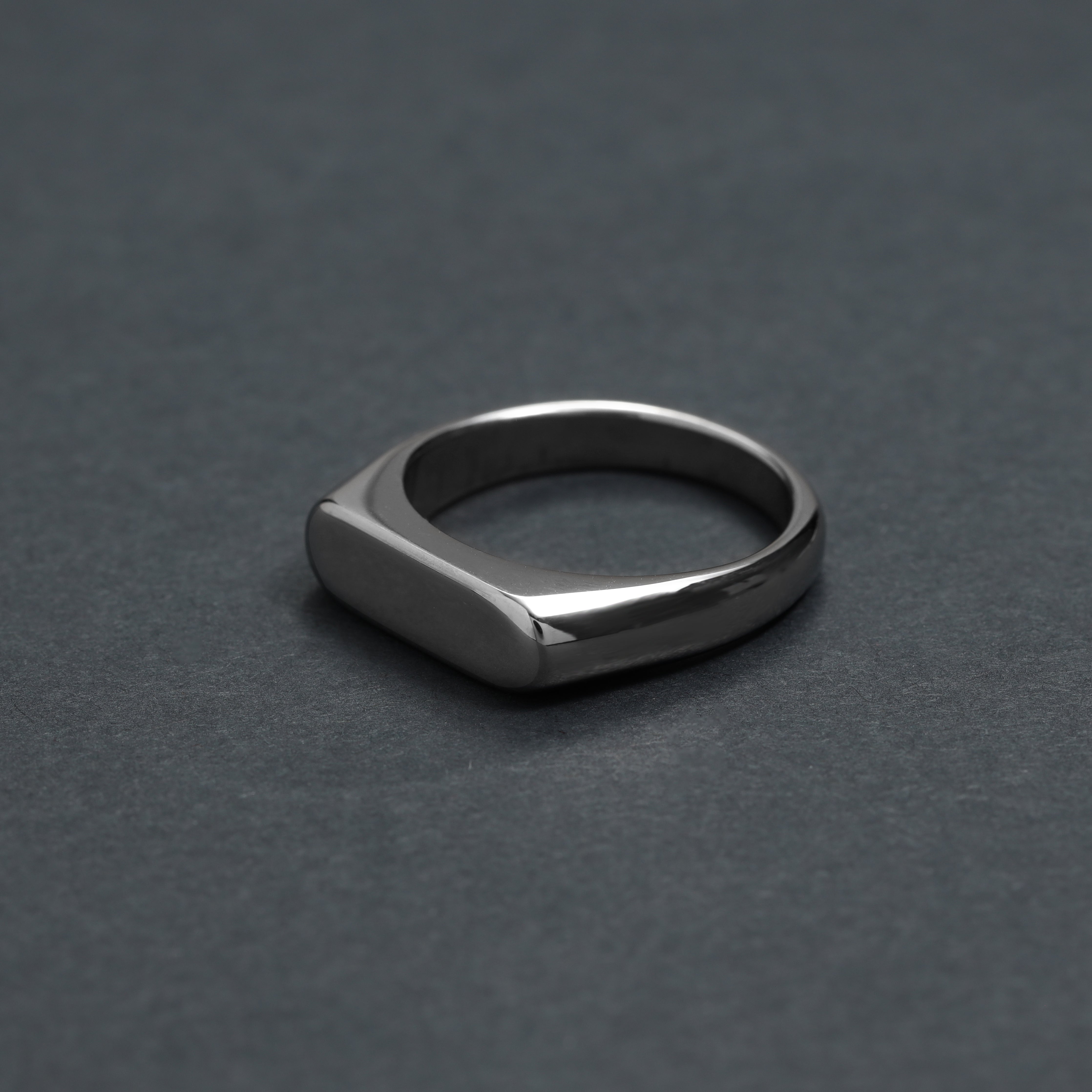Eleganter Ring Siegelring Größe 5-13 unisex aus Edelstahl - Taipan Schmuck