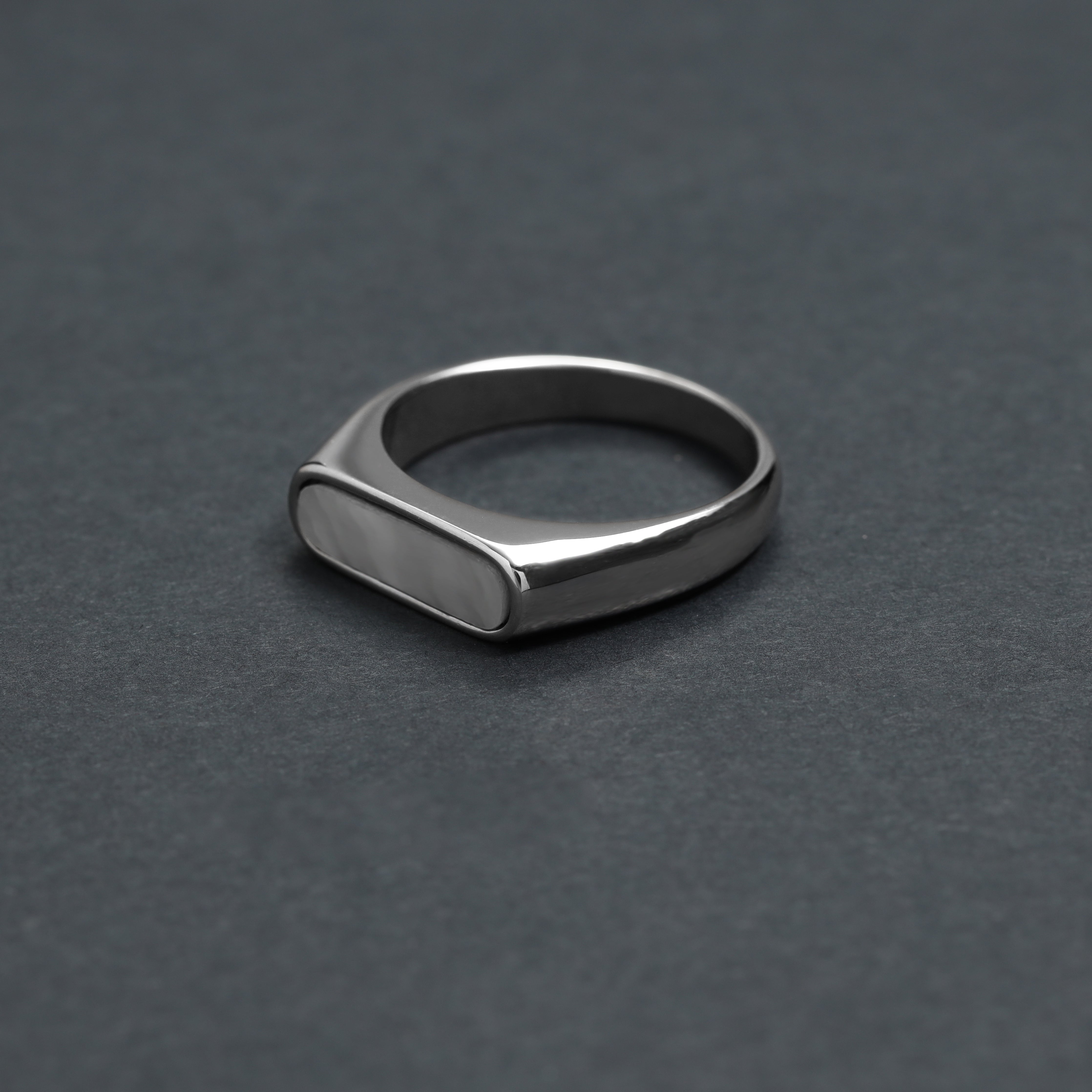 Eleganter Ring Siegelring Größe 5-13 unisex aus Edelstahl - Taipan Schmuck