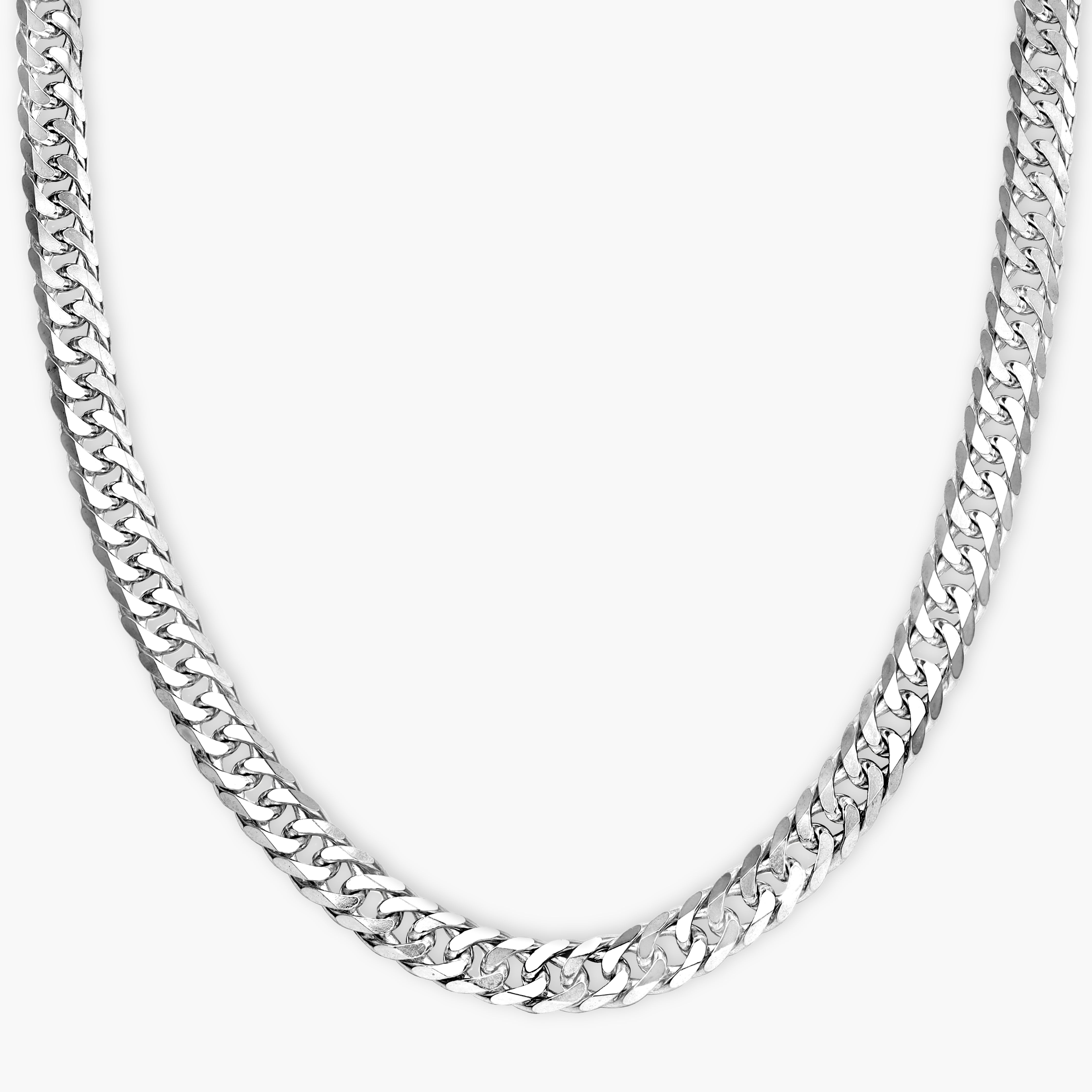 6mm Double Curb Chain Twin Chain - 925 Silver