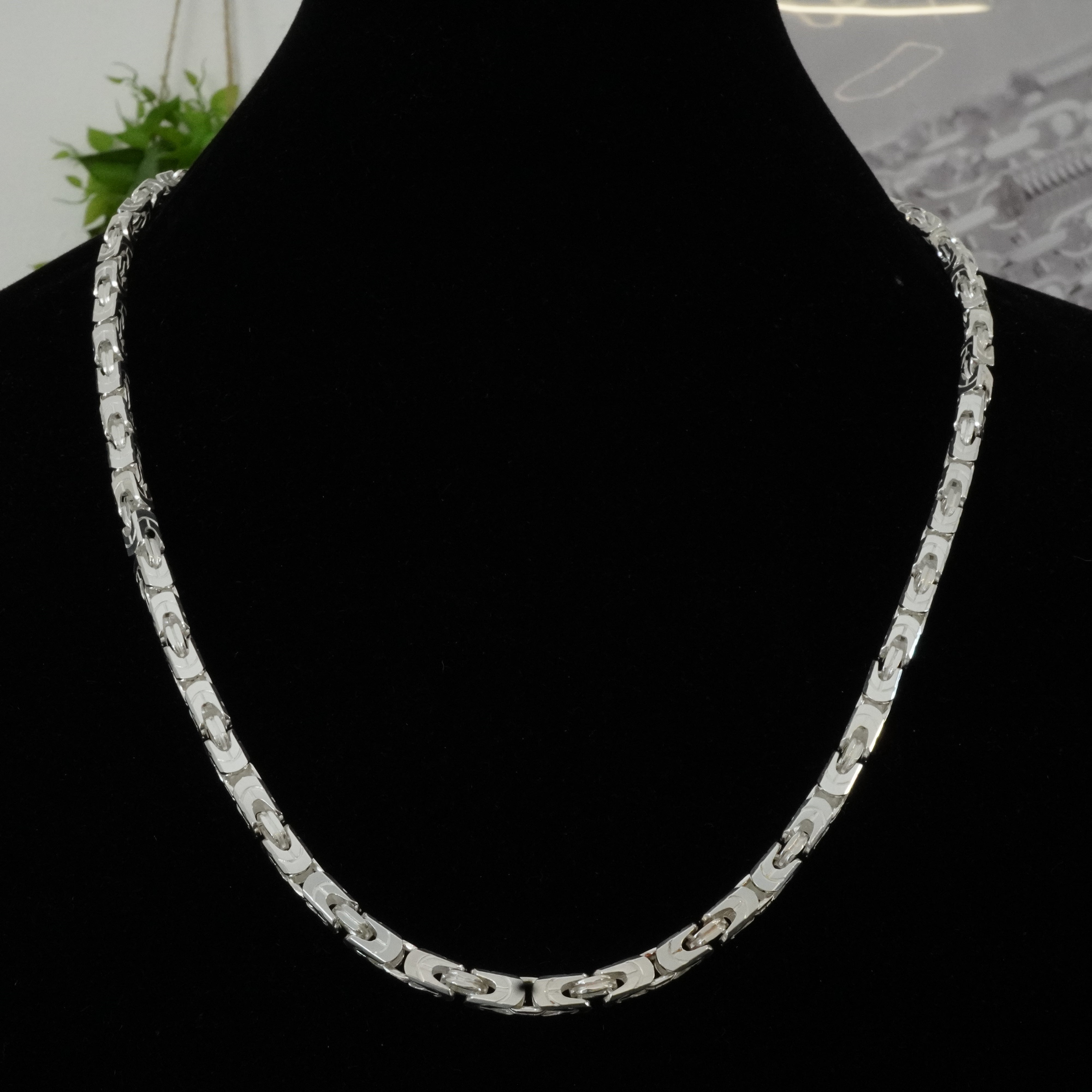 Königskette 5,5mm / 70cm Einzelstück 925 Silber ultraflexibel