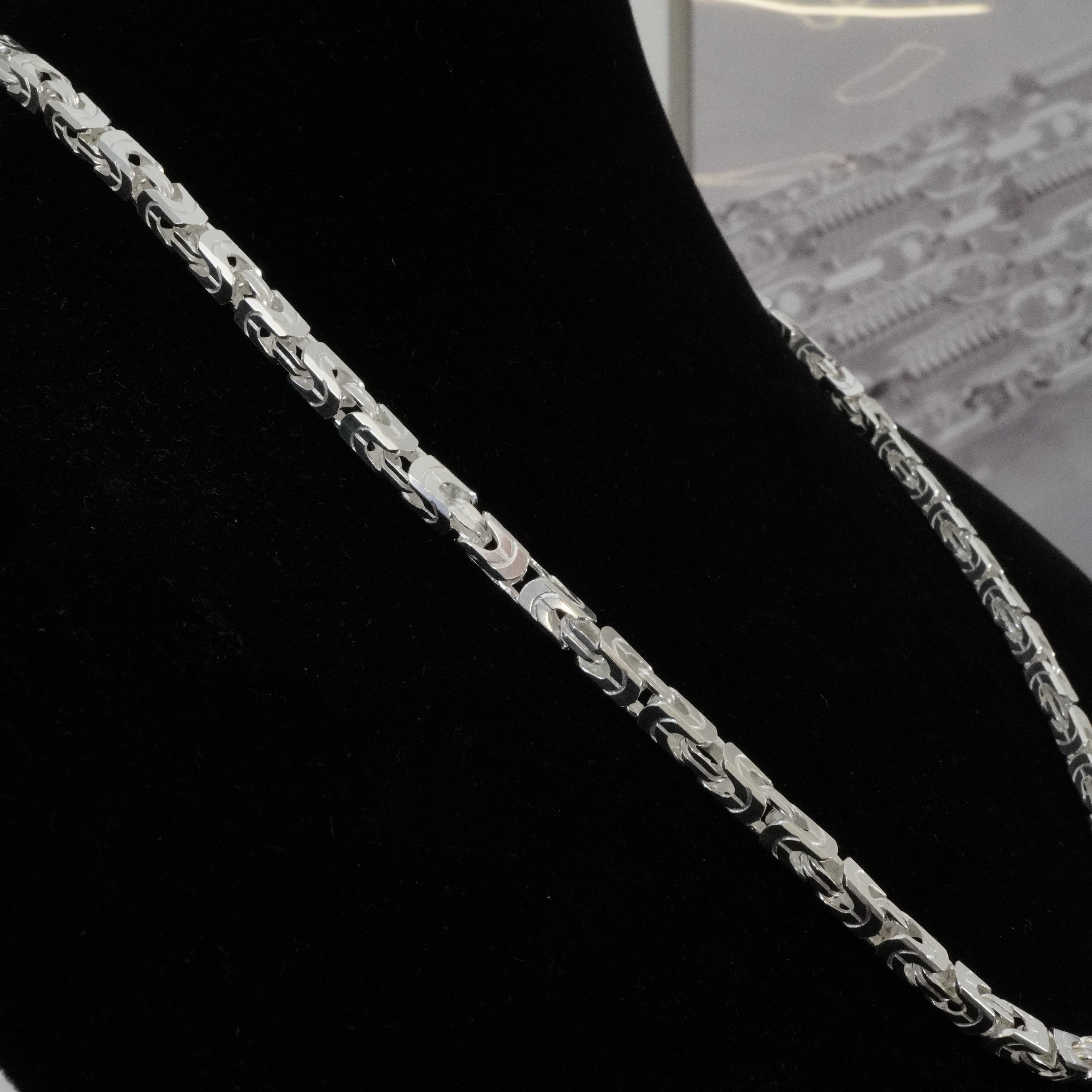 Königskette 5,5mm / 70cm Einzelstück 925 Silber ultraflexibel