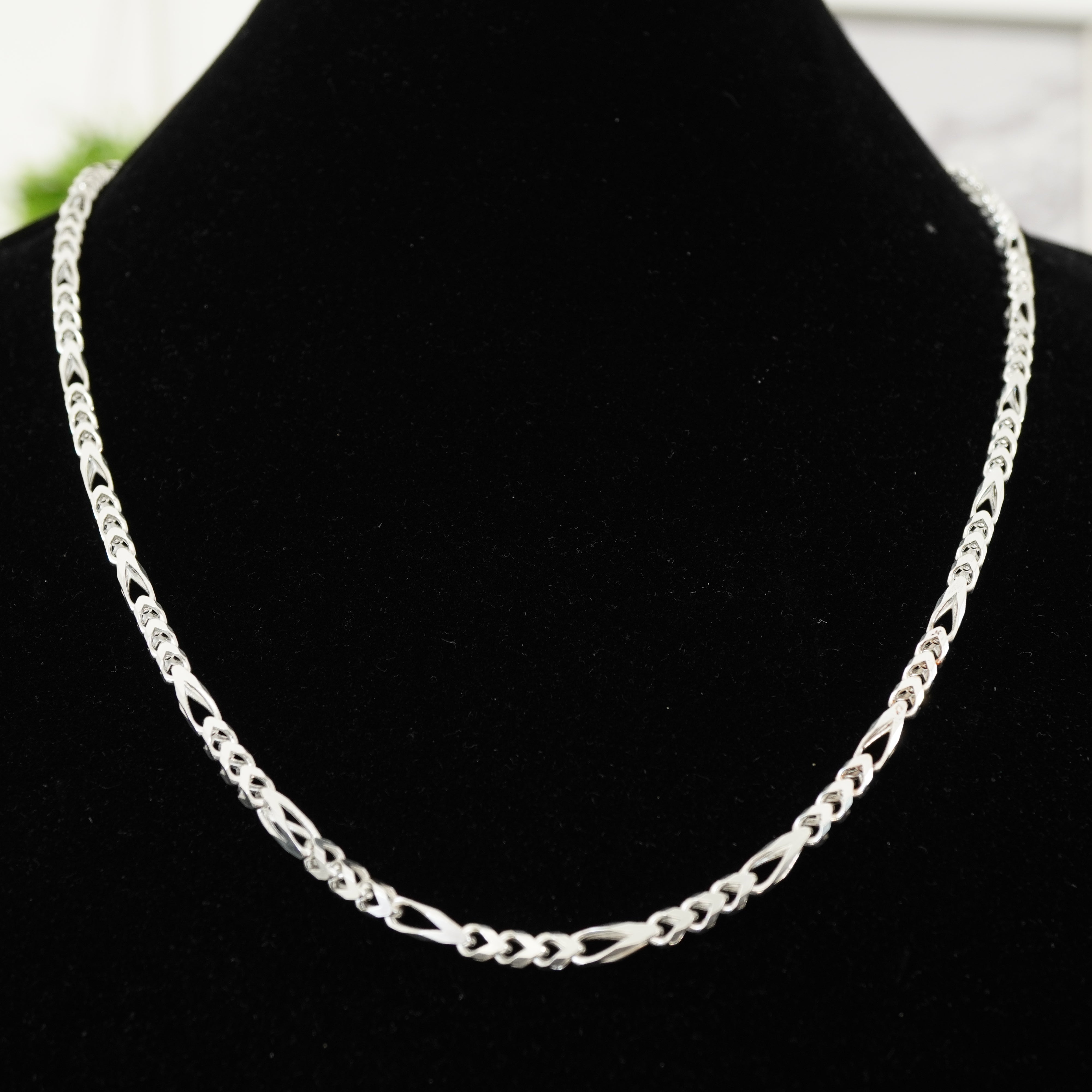 Figarokette Franco Chain 4,5mm / 70cm Einzelstück 925 Silber
