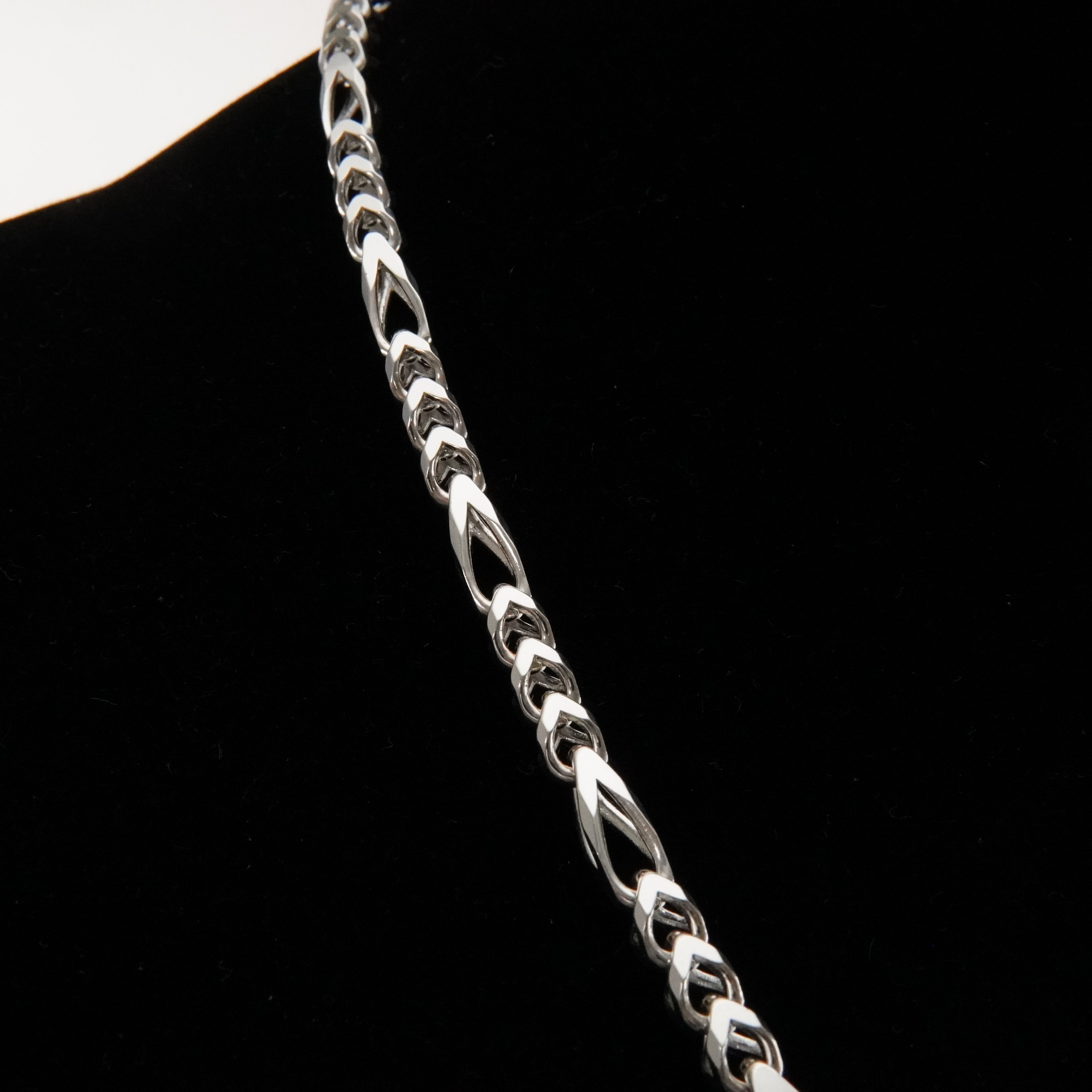 Figarokette Franco Chain 5,4mm / 70cm Einzelstück 925 Silber