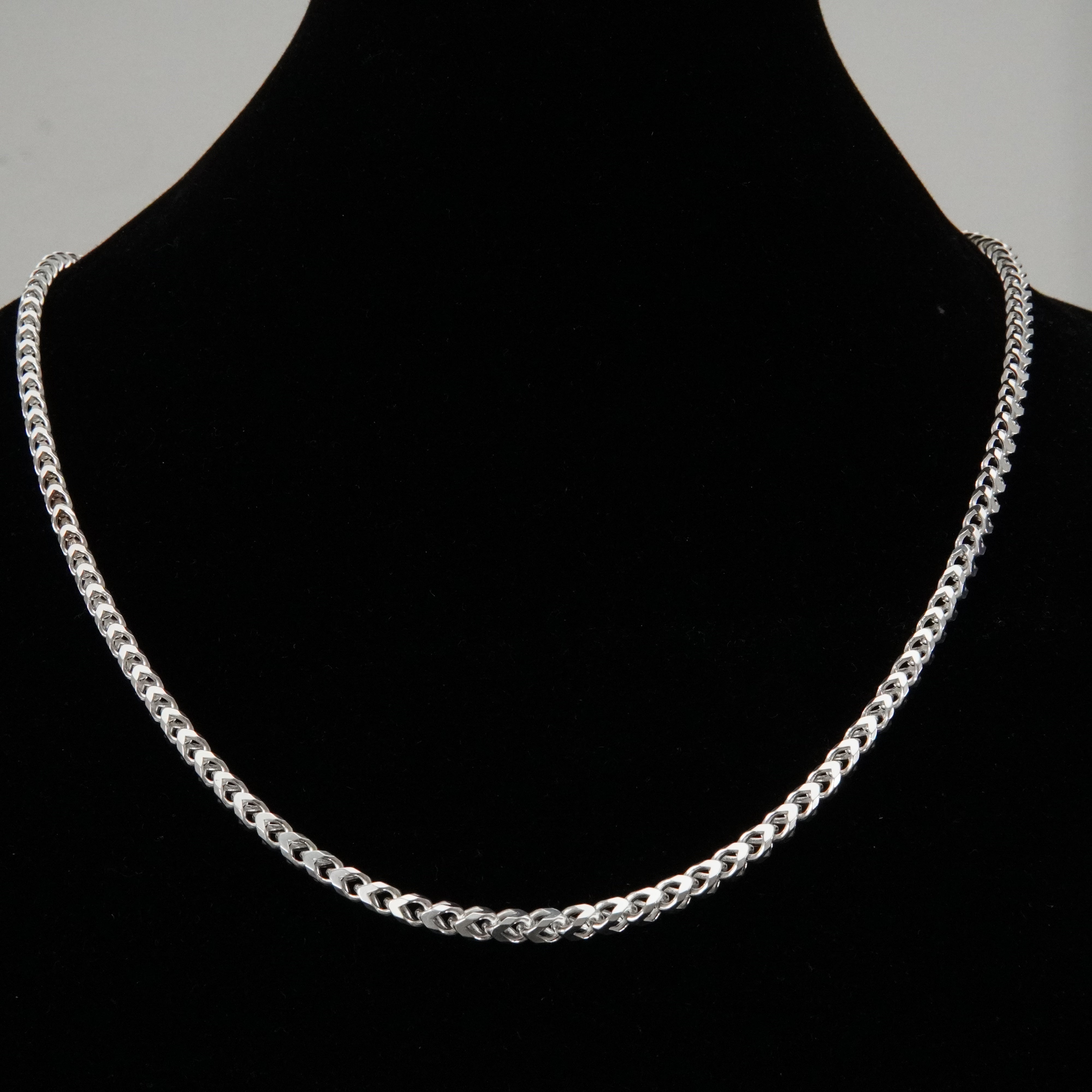 Zopfkette 4,4mm / 70cm Einzelstück 925 Silber