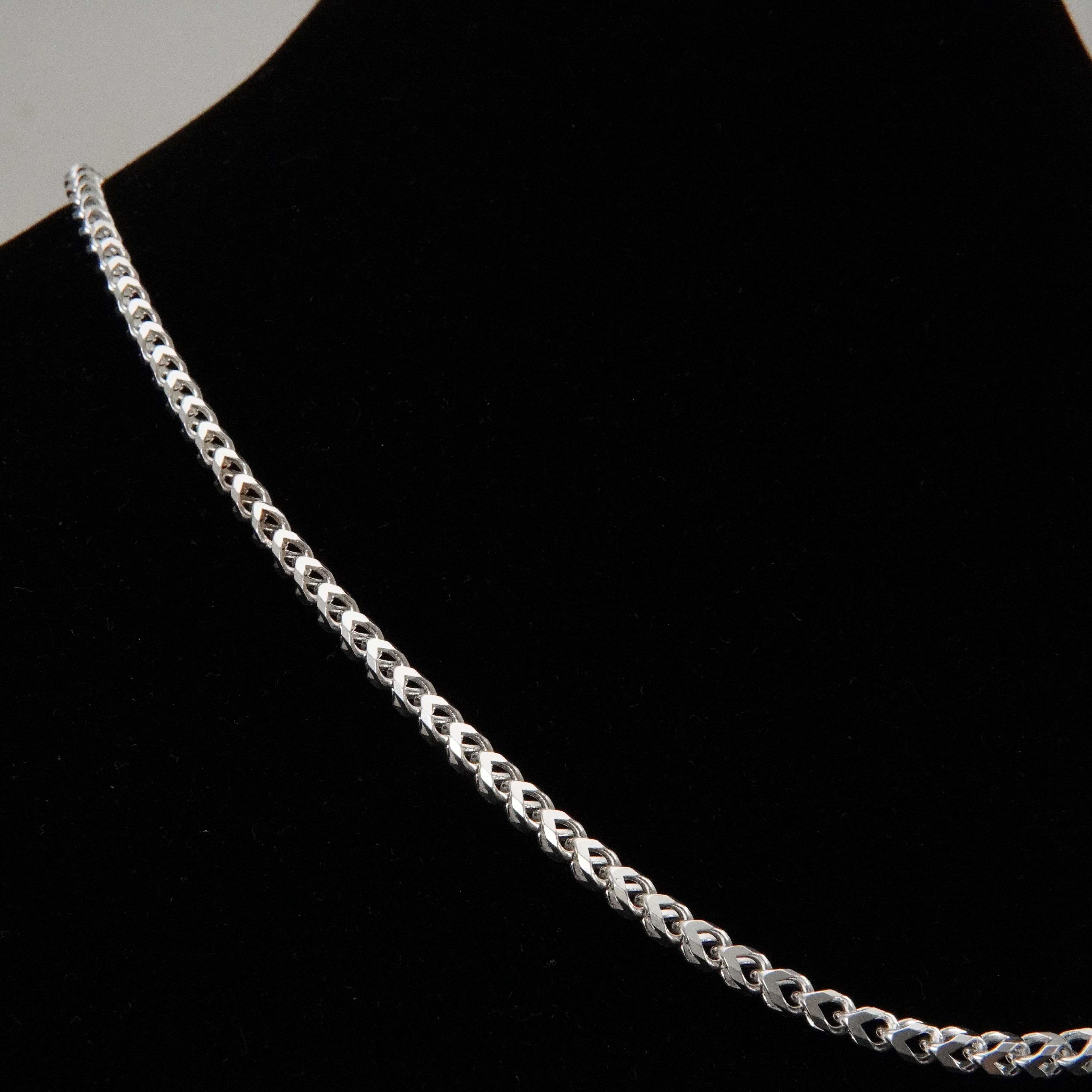 Zopfkette 4,4mm / 70cm Einzelstück 925 Silber