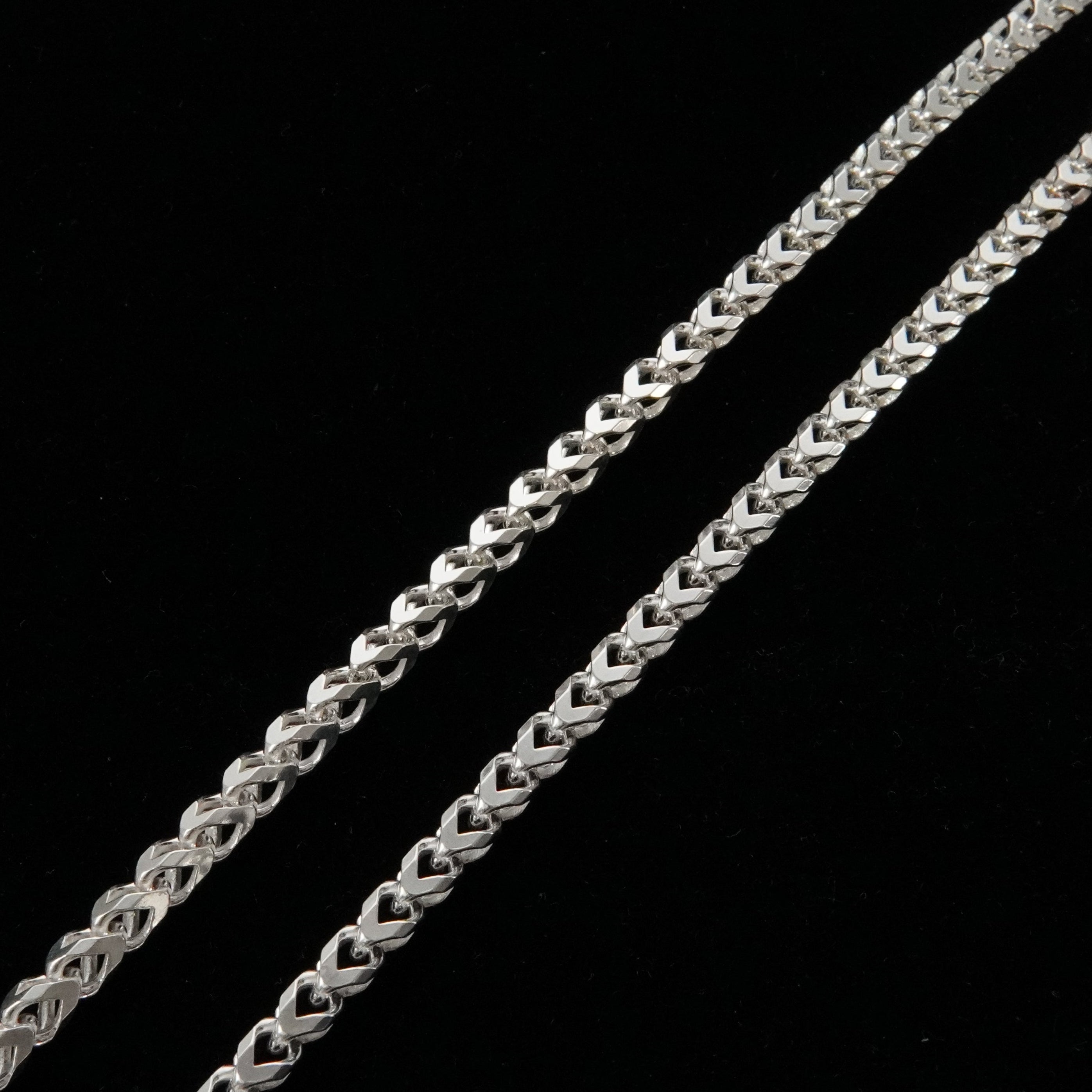 Zopfkette 4,4mm / 70cm Einzelstück 925 Silber