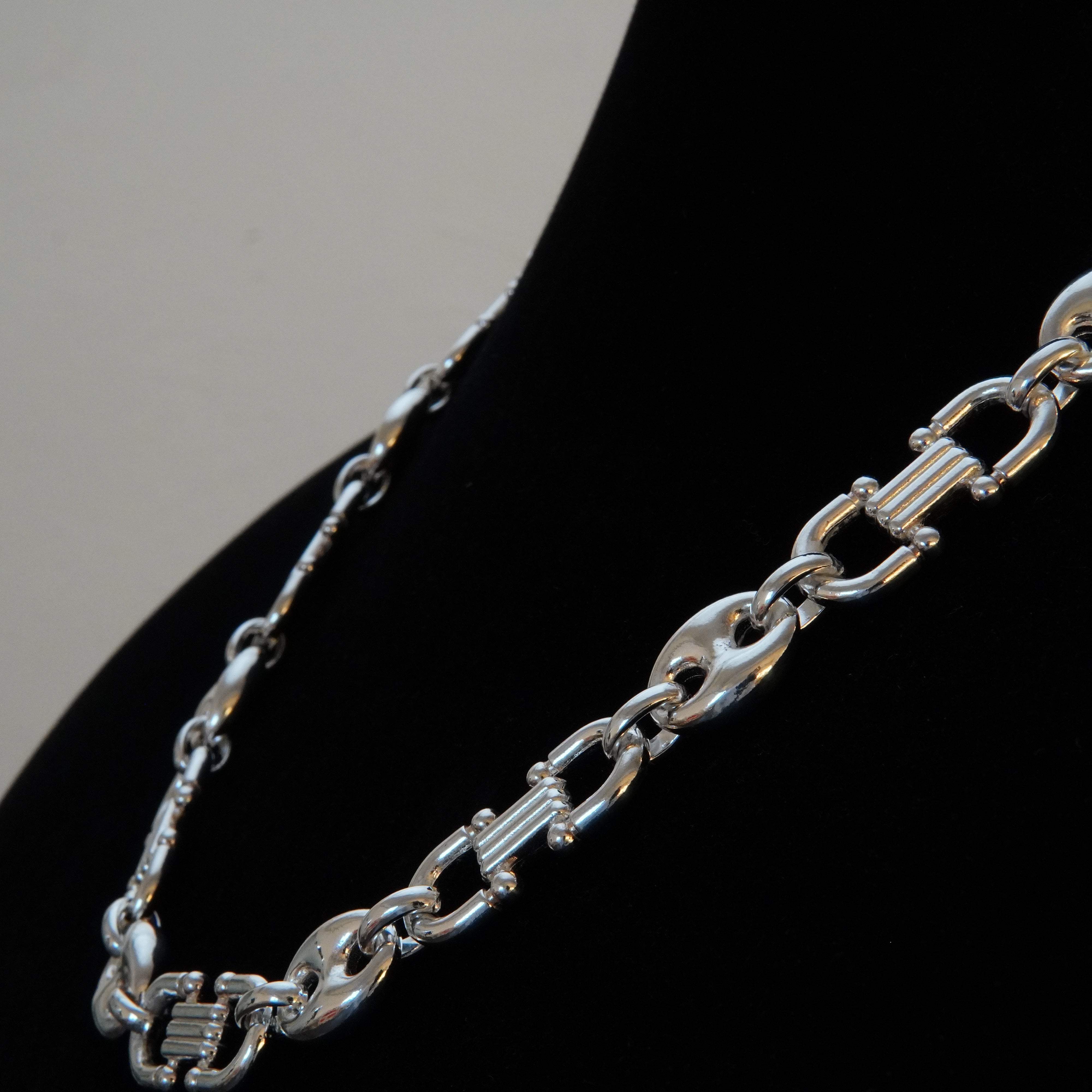 Mega Bohnenkette Steigbügel 15,5mm / 65cm Einzelstück 925 Silber